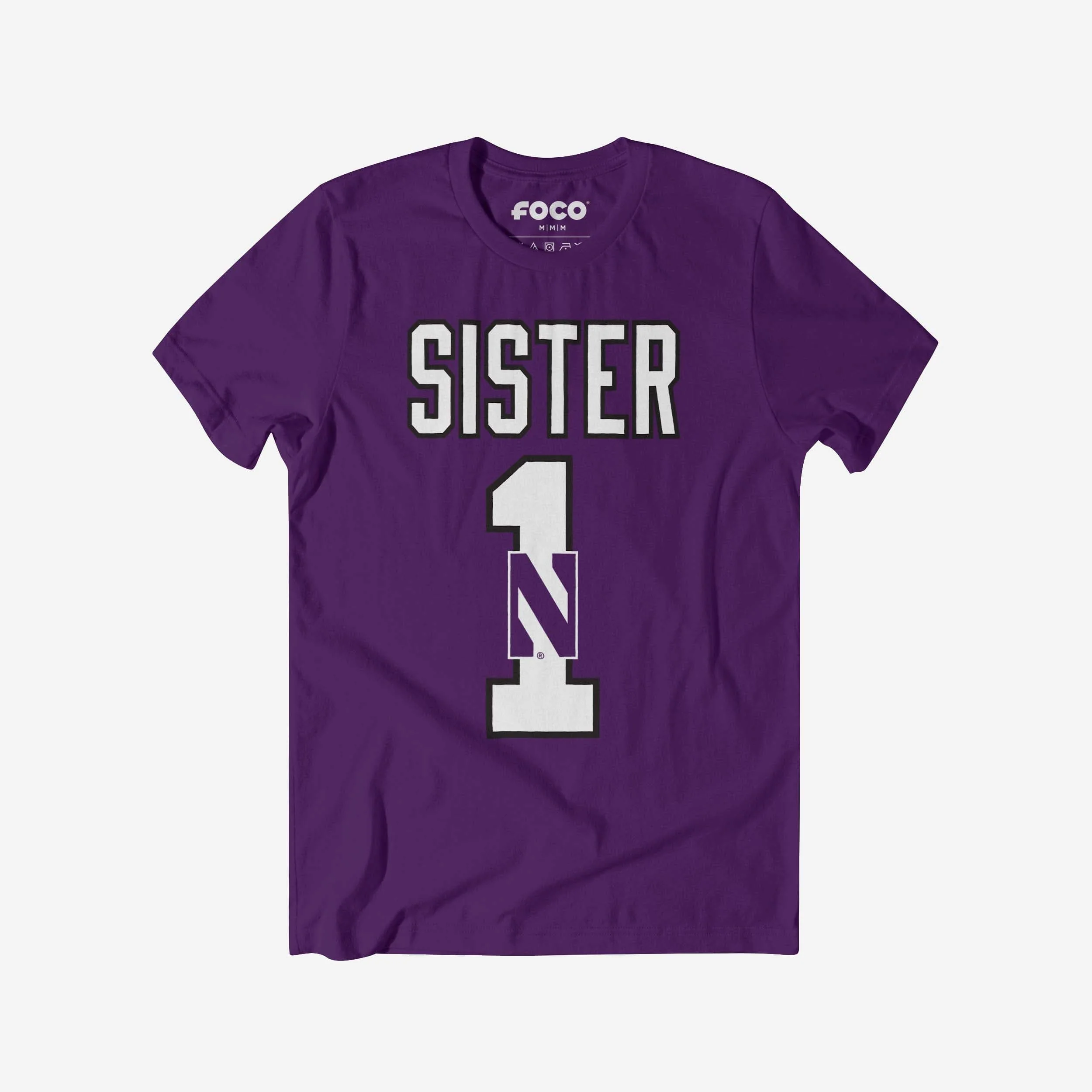 Northwestern Wildcats Number 1 Sister T-Shirt