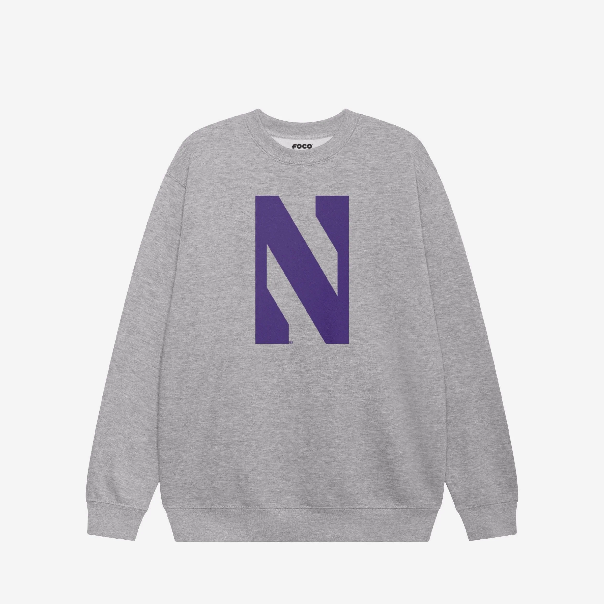 Northwestern Wildcats Primary Logo Crew Neck Sweatshirt