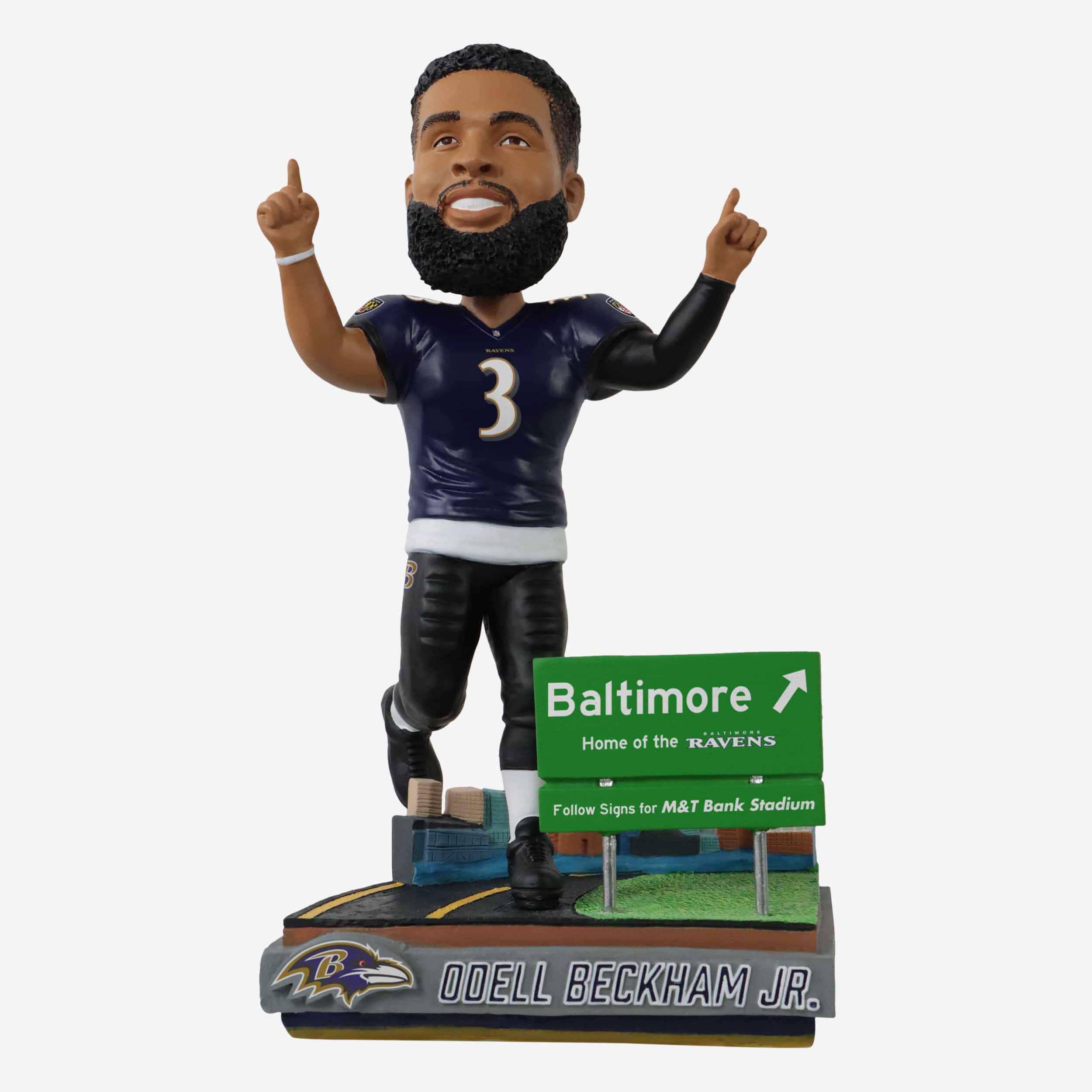 Odell Beckham Jr Baltimore Ravens Next Stop Bobblehead