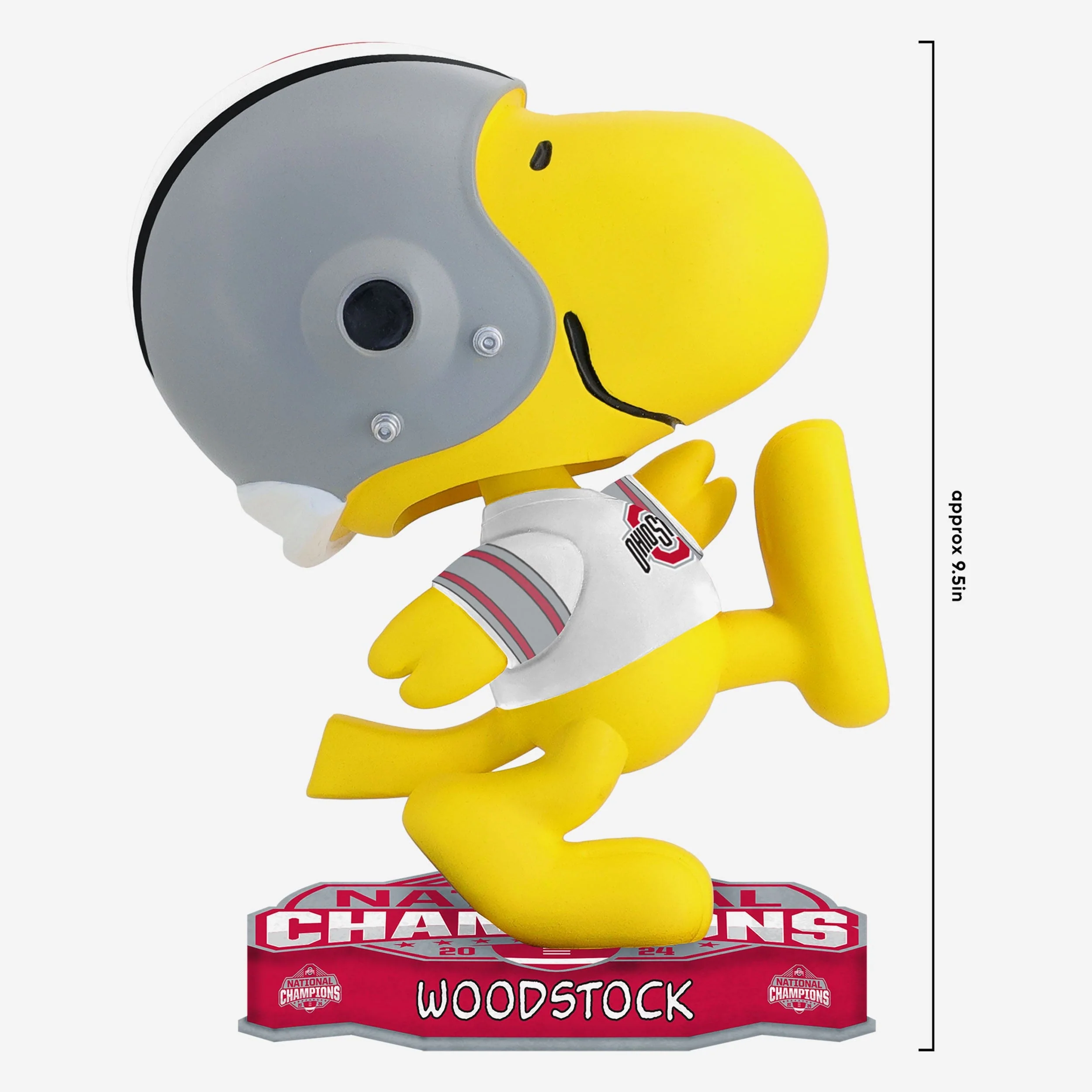 Ohio State Buckeyes 2024 Football National Champions Woodstock Peanuts Bighead Bobblehead - Image 2