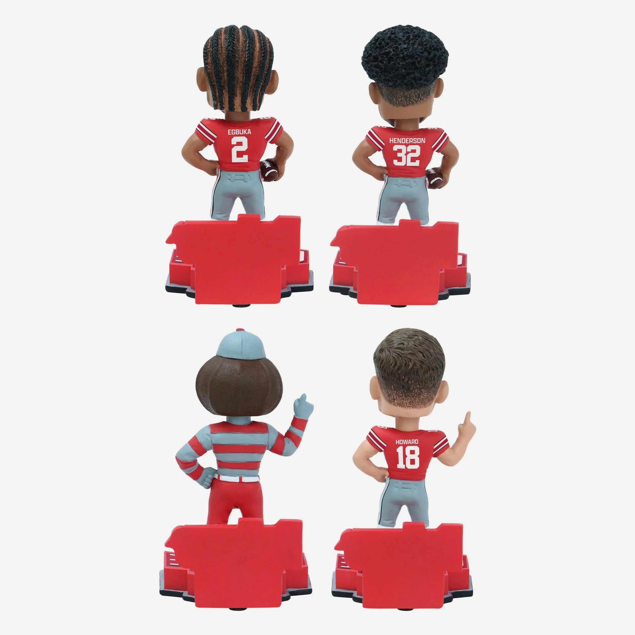 Ohio State Buckeyes 4 Pack Mini Bobblehead Boxed Set - Image 2