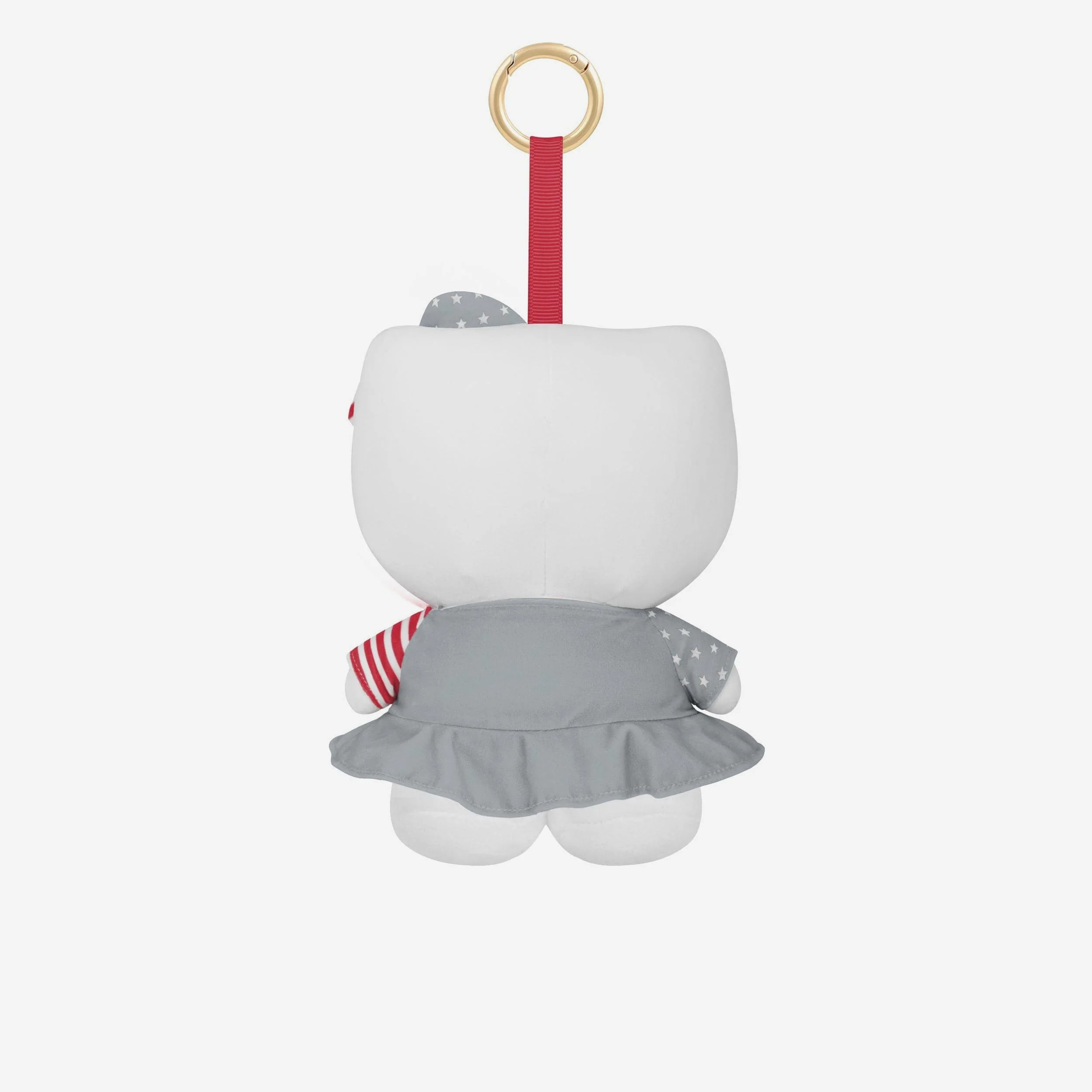 Ohio State Buckeyes Americana Plush Hello Kitty® Bag Charm Keychain - Image 2