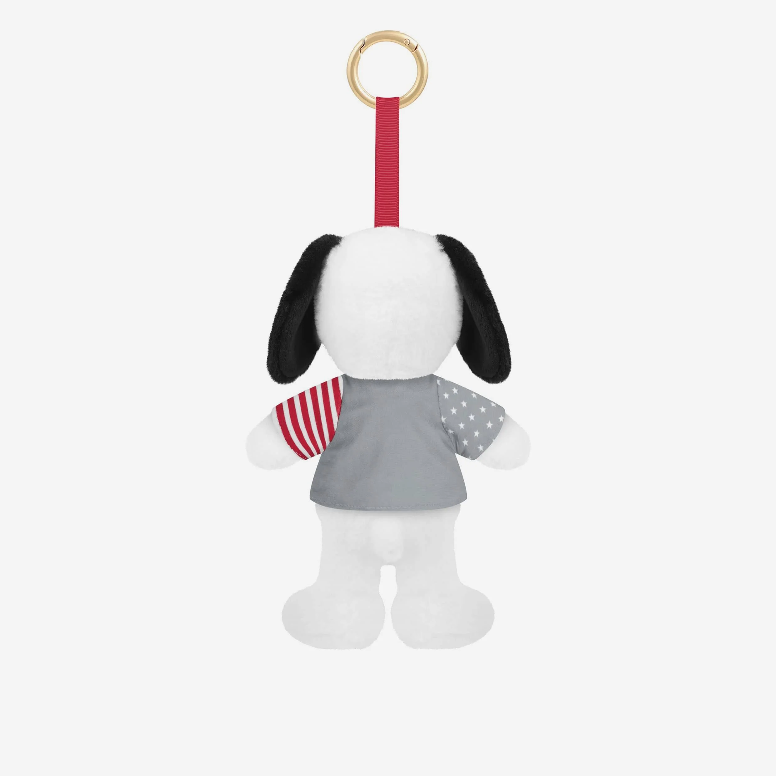 Ohio State Buckeyes Americana Plush Snoopy Peanuts Bag Charm Keychain - Image 2