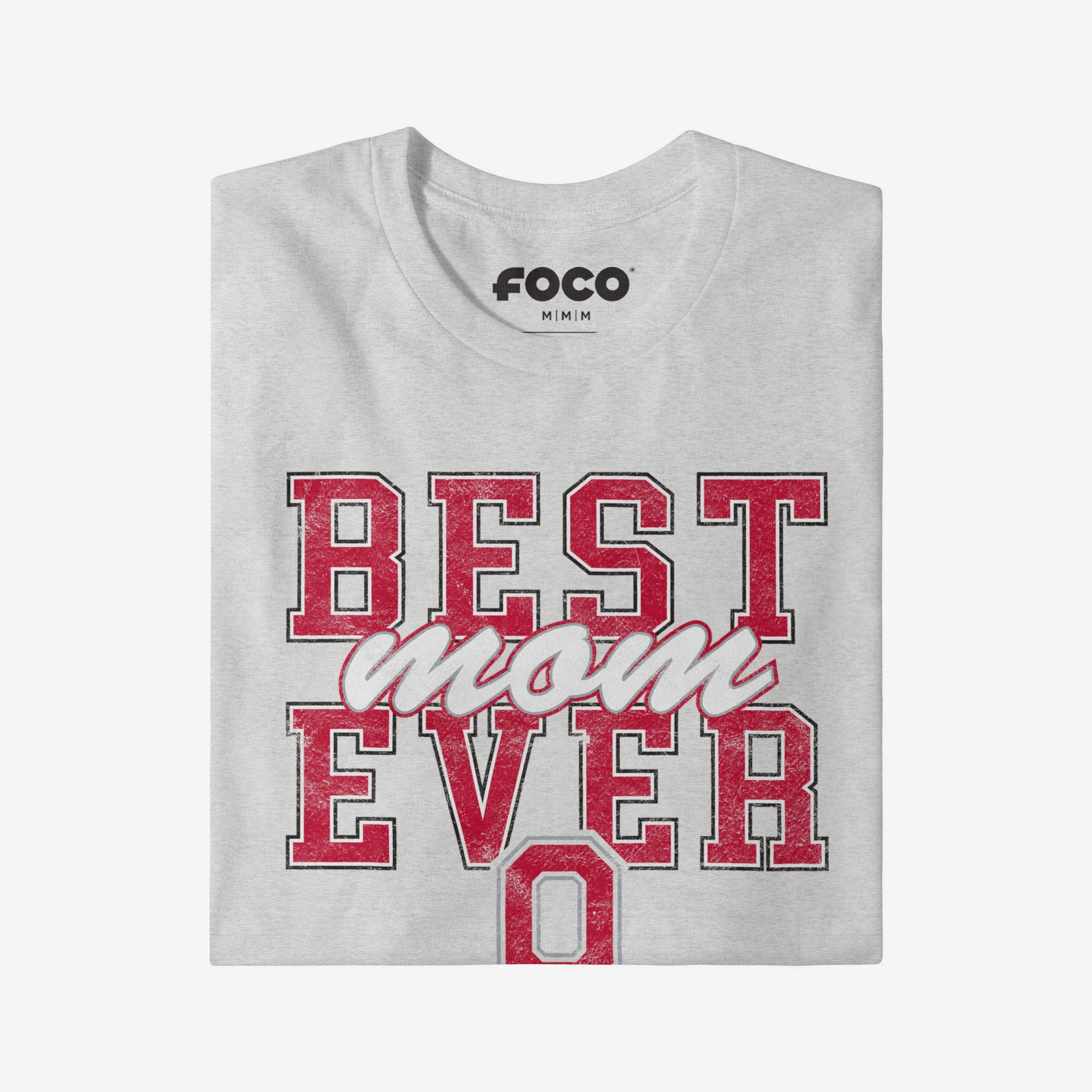 Ohio State Buckeyes Best Mom Ever Stacked T-Shirt - Image 3