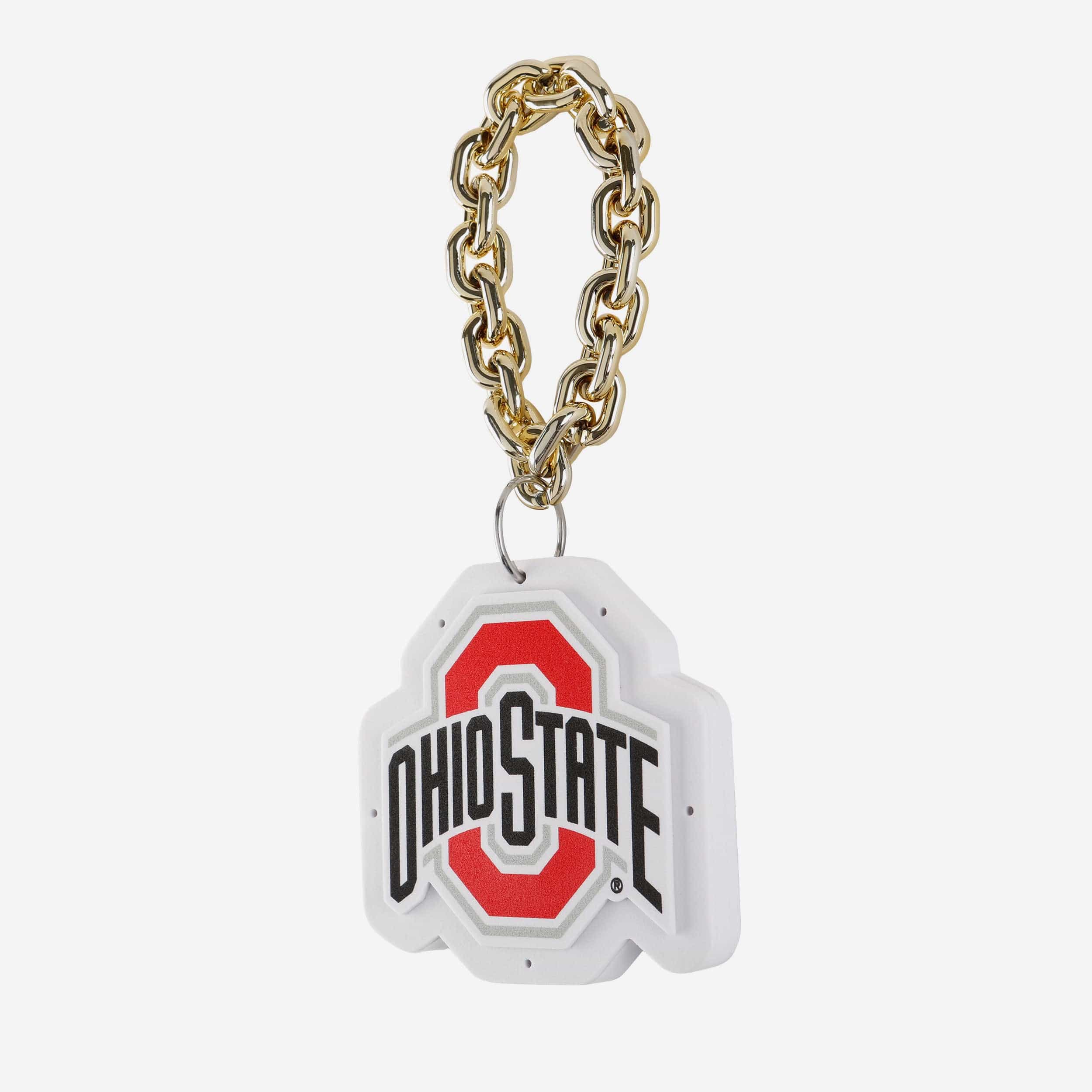 Ohio State Buckeyes Big Logo Light Up Chain Ornament - Image 2