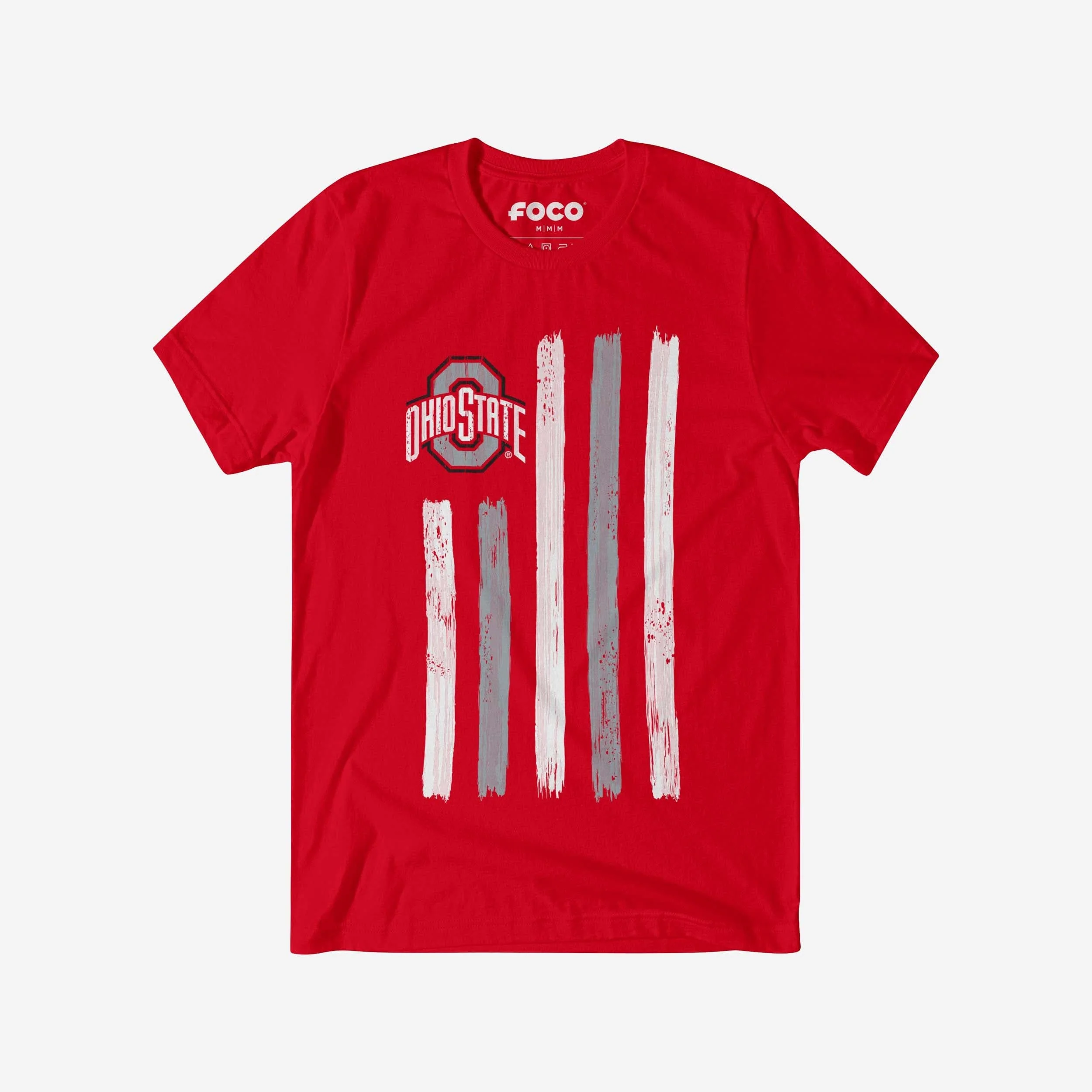 Ohio State Buckeyes Brushstroke Flag T-Shirt