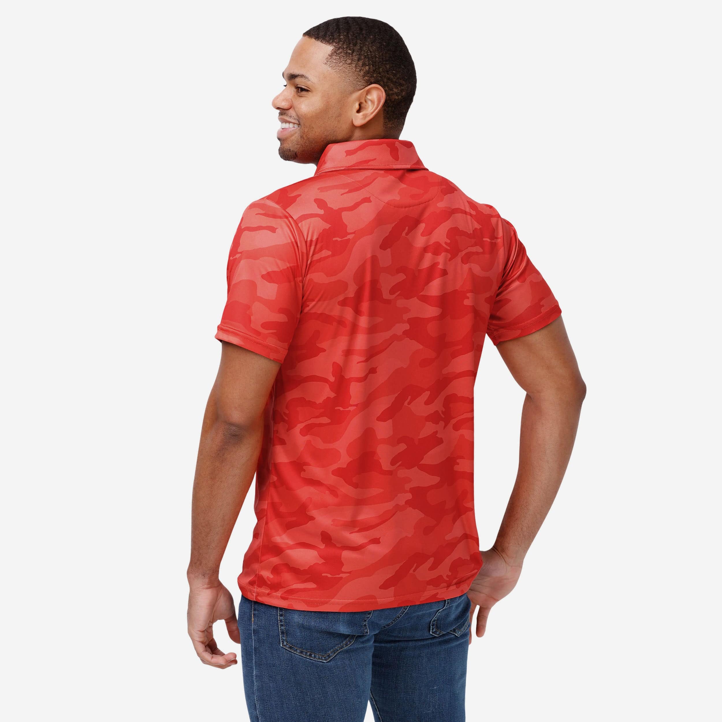 Ohio State Buckeyes Color Camo Polyester Polo - Image 2