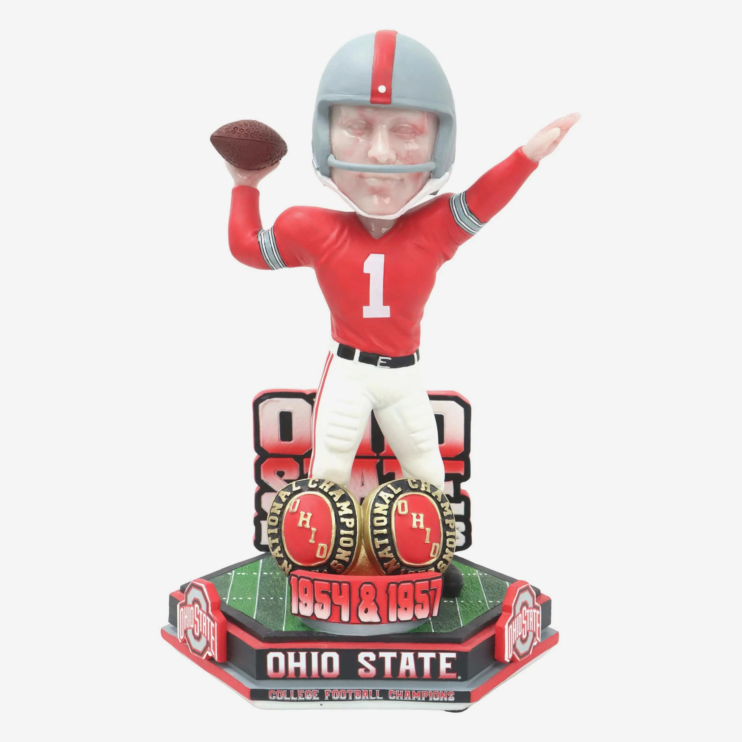 Ohio State Buckeyes Football National Champions 1954 & 1957 Decades Of Excellence Bobblehead