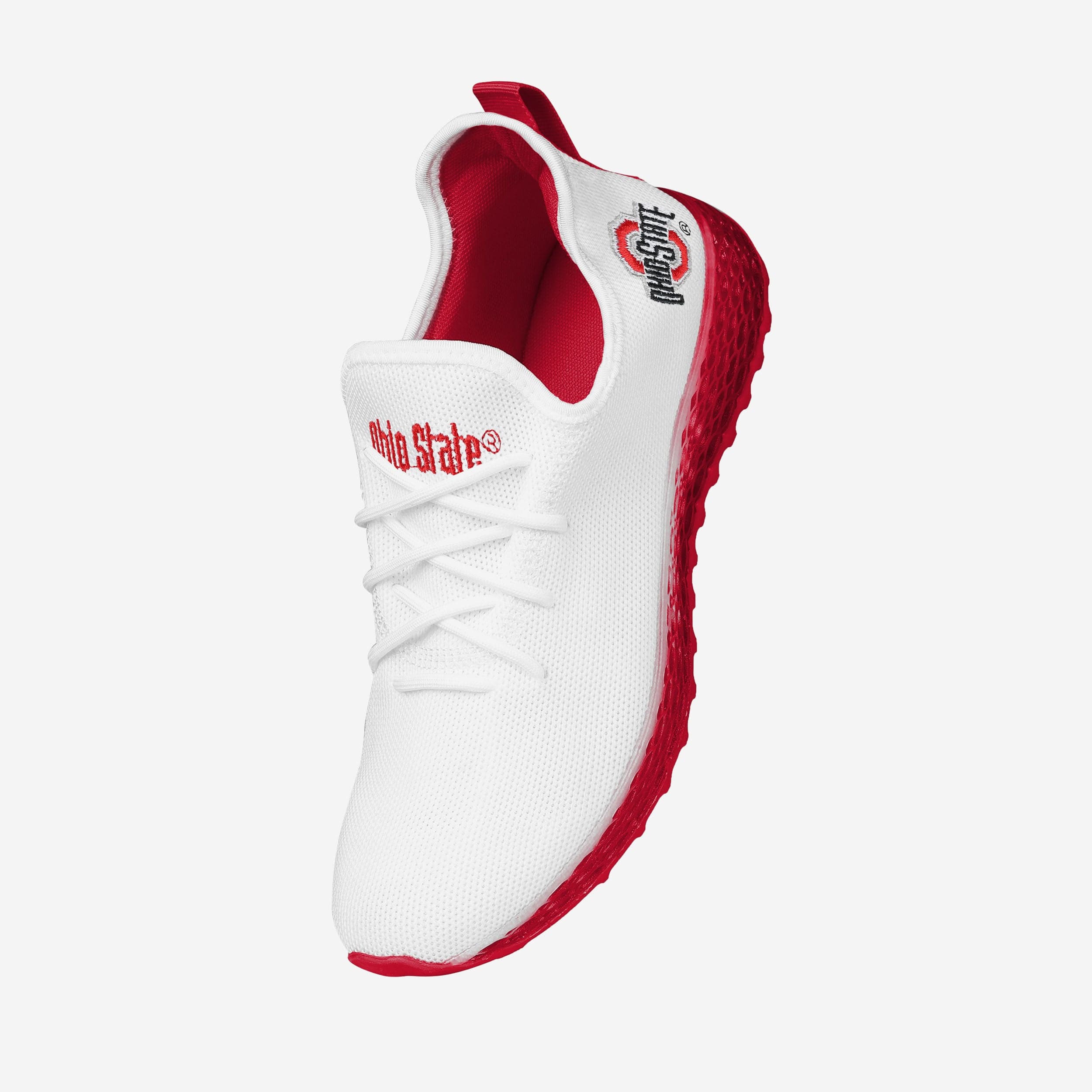 Ohio State Buckeyes Gradient Midsole White Sneakers - Image 2