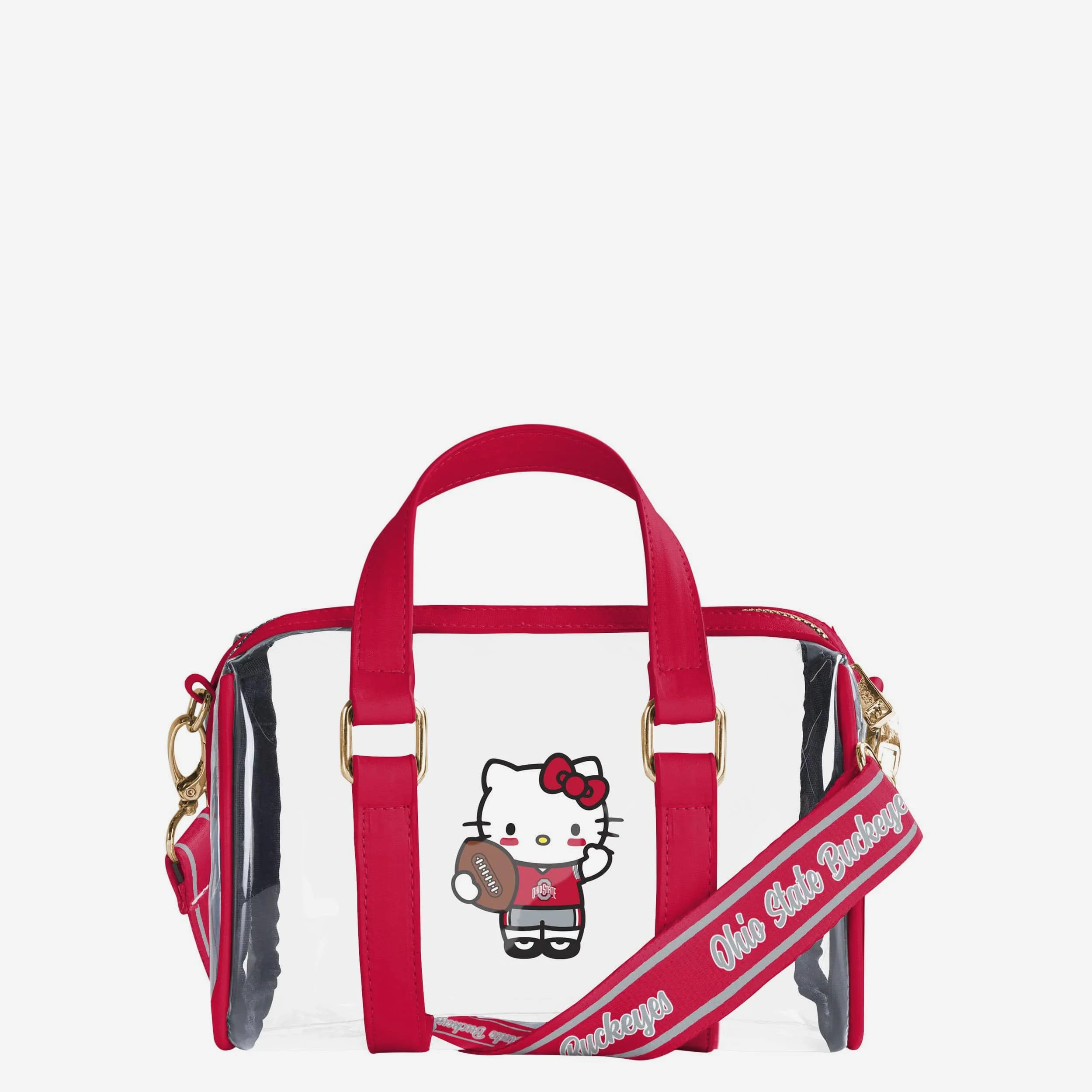 Ohio State Buckeyes Hello Kitty® Clear Barrel Bag