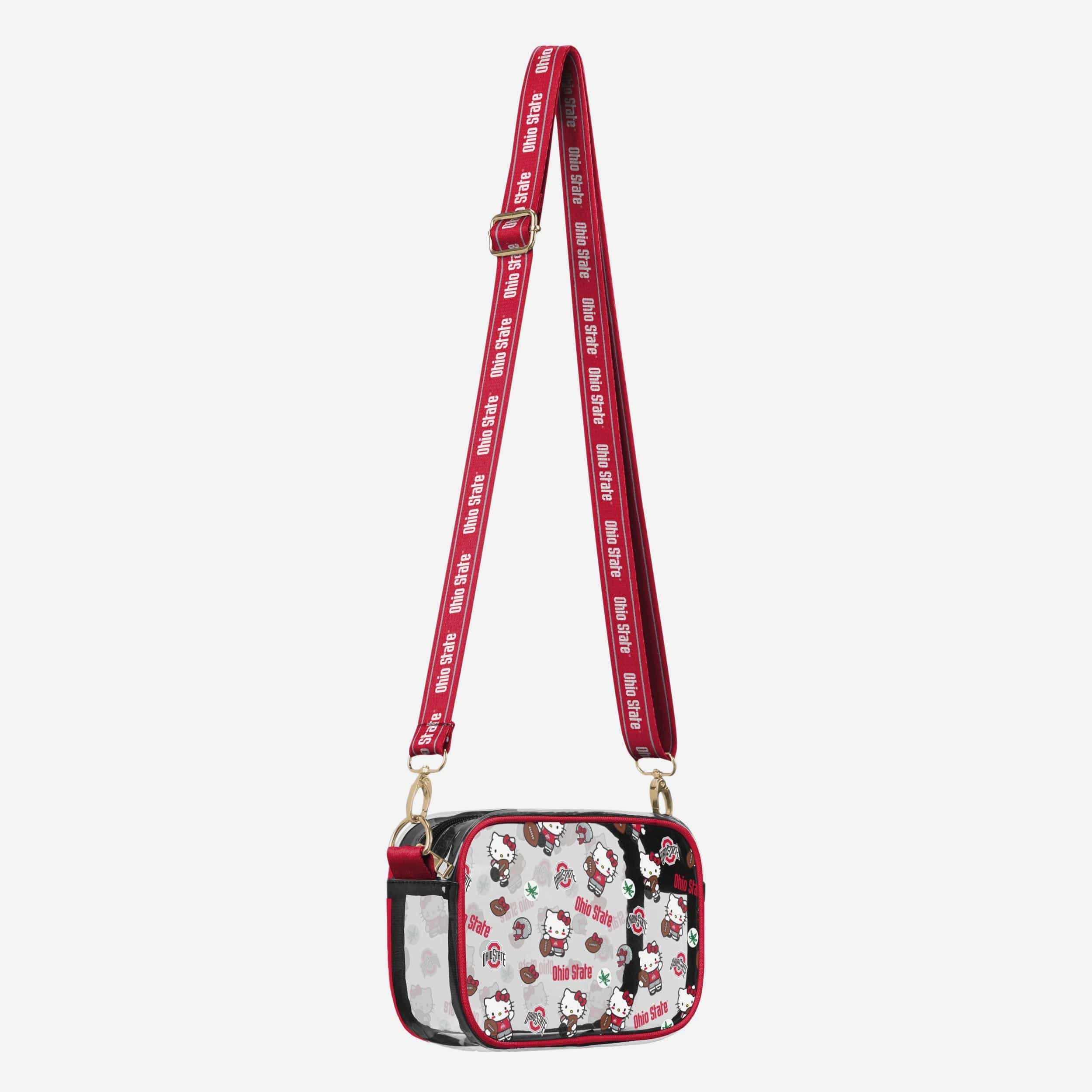 Ohio State Buckeyes Hello Kitty® Clear Crossbody Bag - Image 2