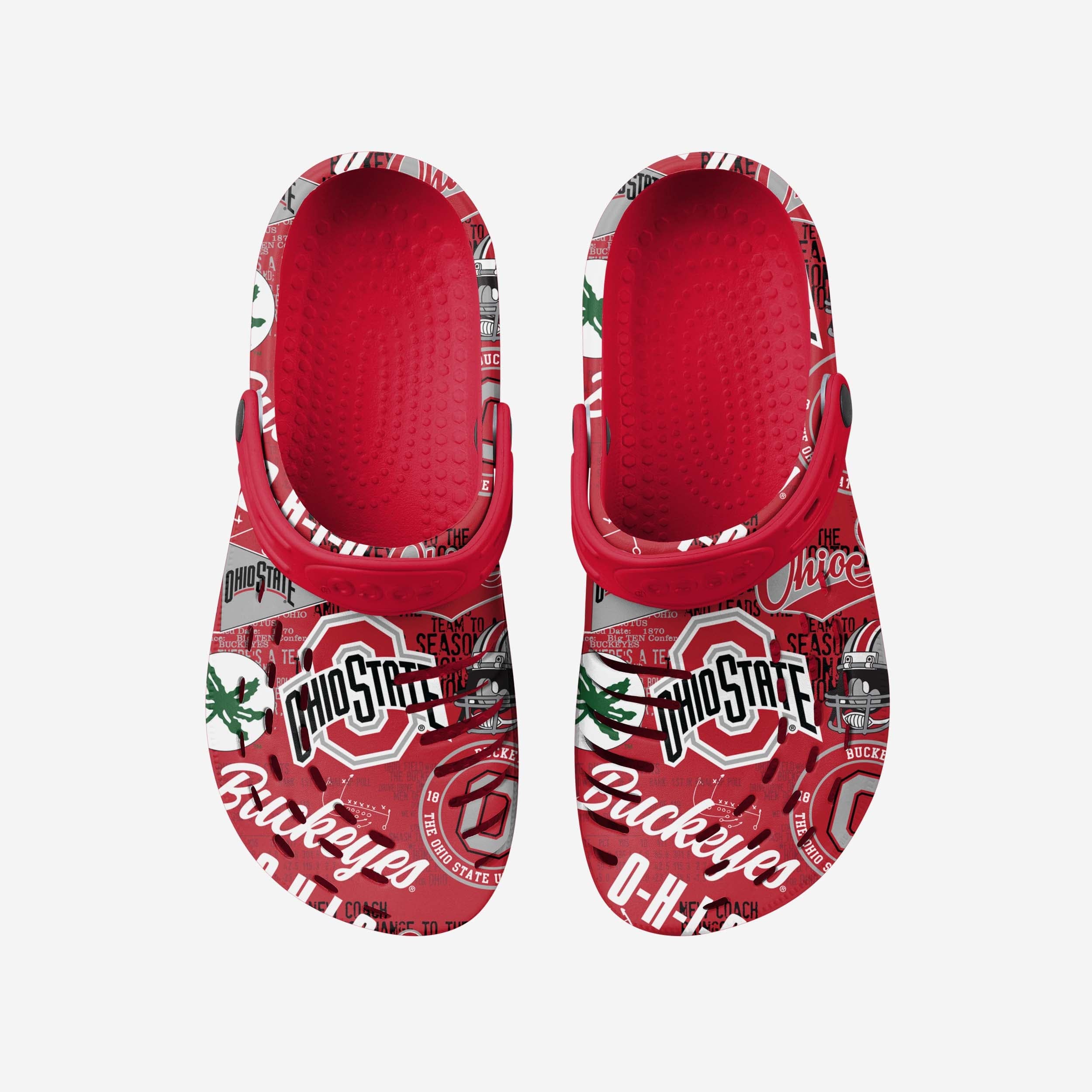Ohio State Buckeyes Historic Print Clog With Strap - Image 4