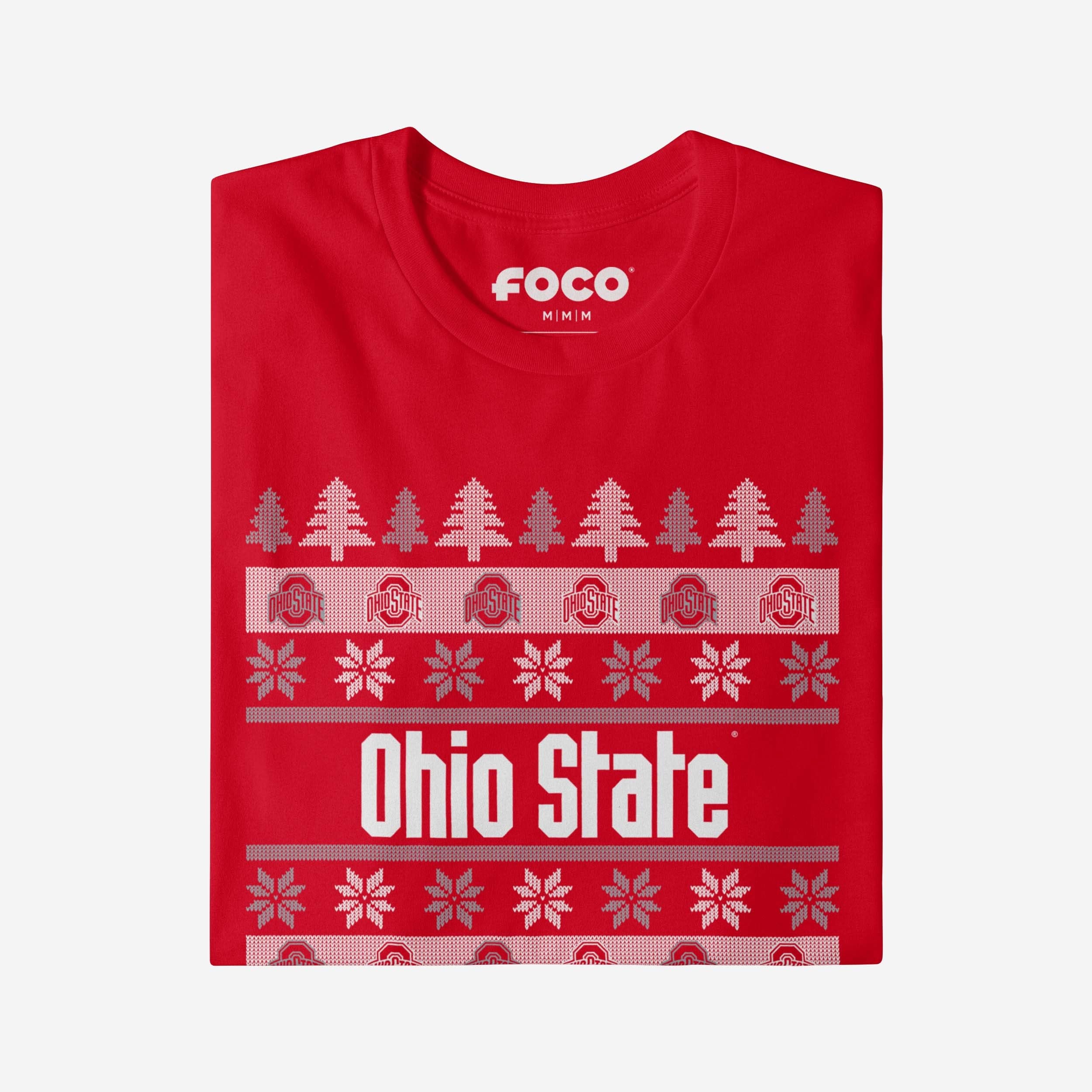 Ohio State Buckeyes Holiday Sweater T-Shirt - Image 4