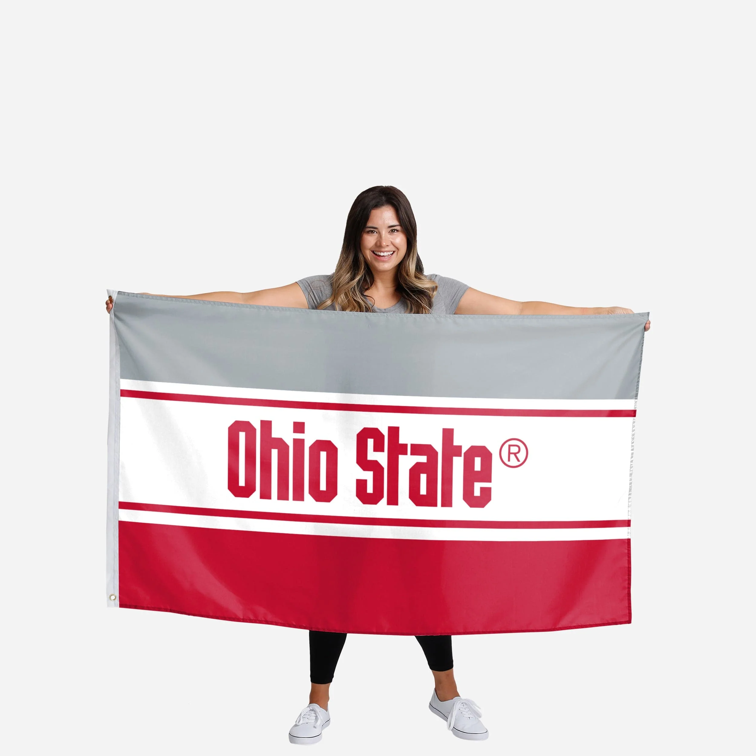 Ohio State Buckeyes Horizontal Flag - Image 3