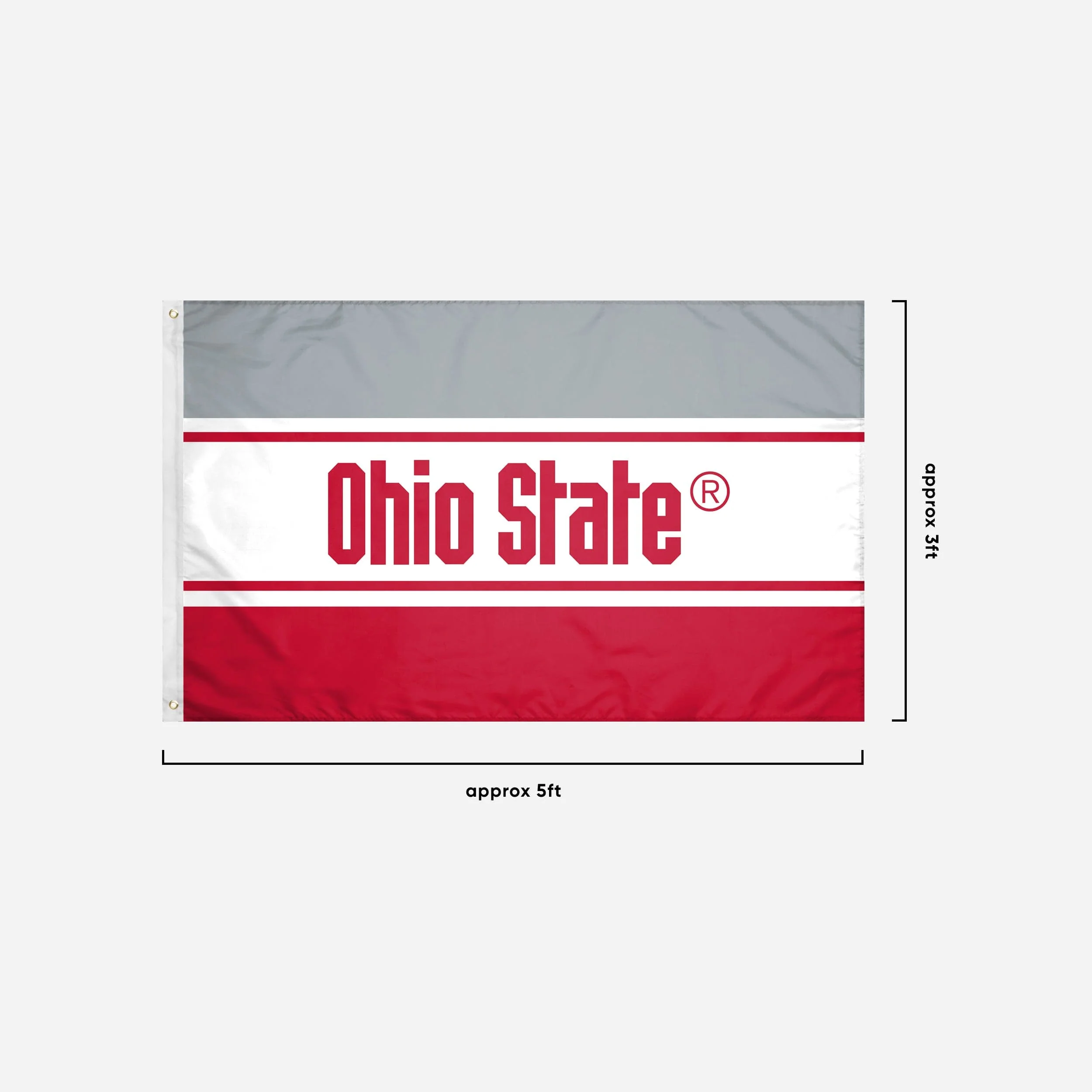 Ohio State Buckeyes Horizontal Flag - Image 4