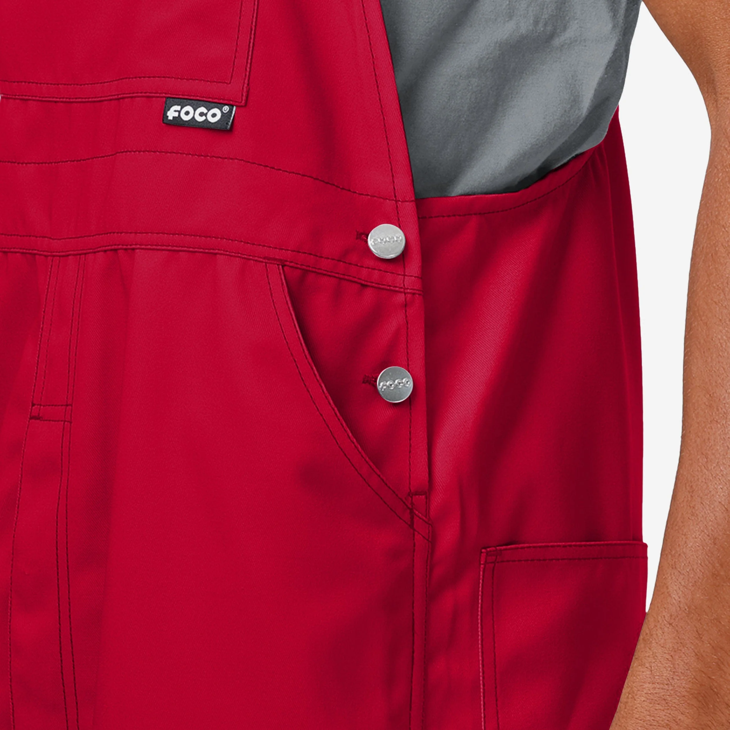 Ohio State Buckeyes Mens Big Logo Bib Overalls - Image 5