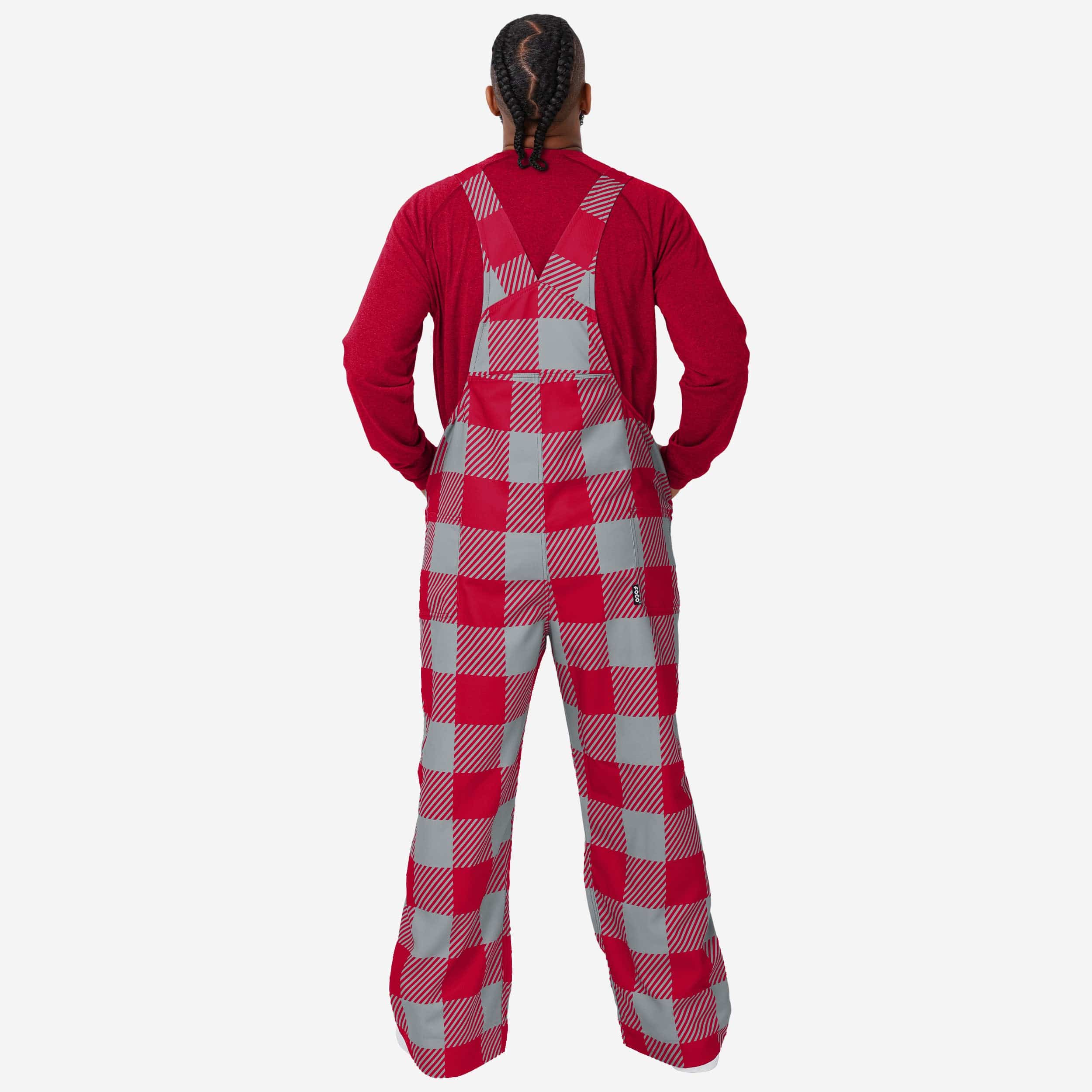 Ohio State Buckeyes Mens Plaid Bib Overalls - Image 2