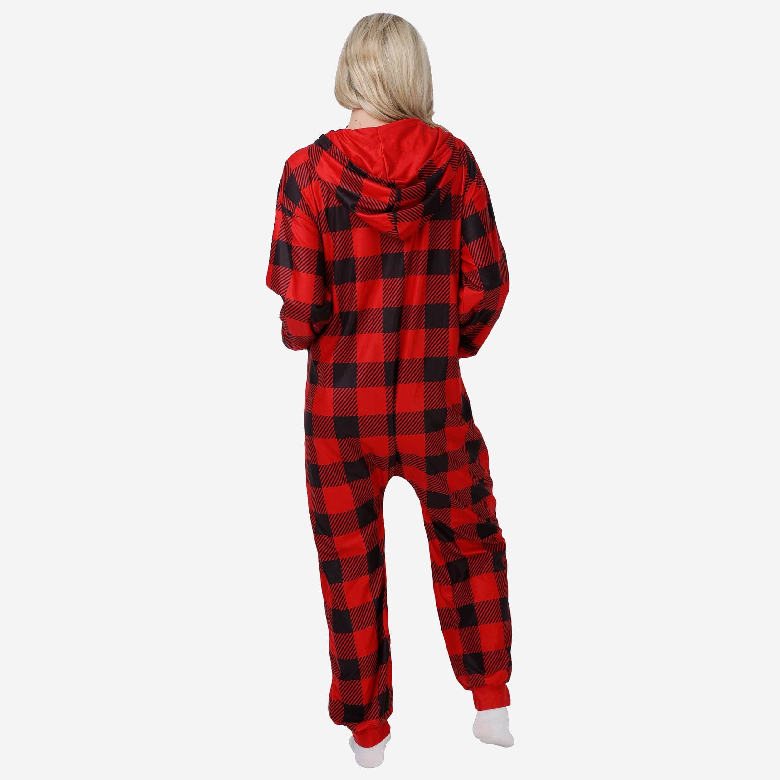 Ohio State Buckeyes Plaid One Piece Pajamas - Image 2