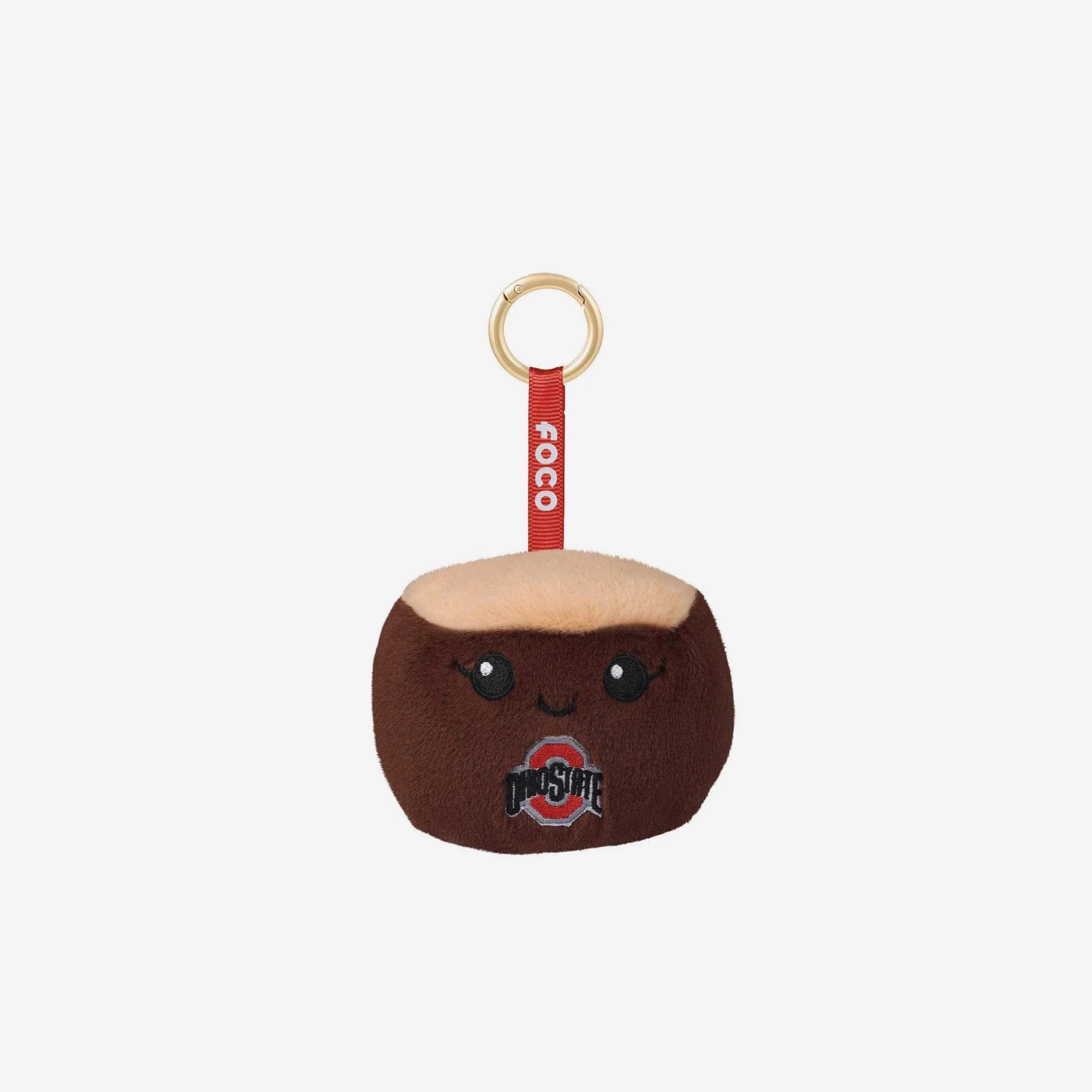 Ohio State Buckeyes Plush Food Bag Charm Keychain