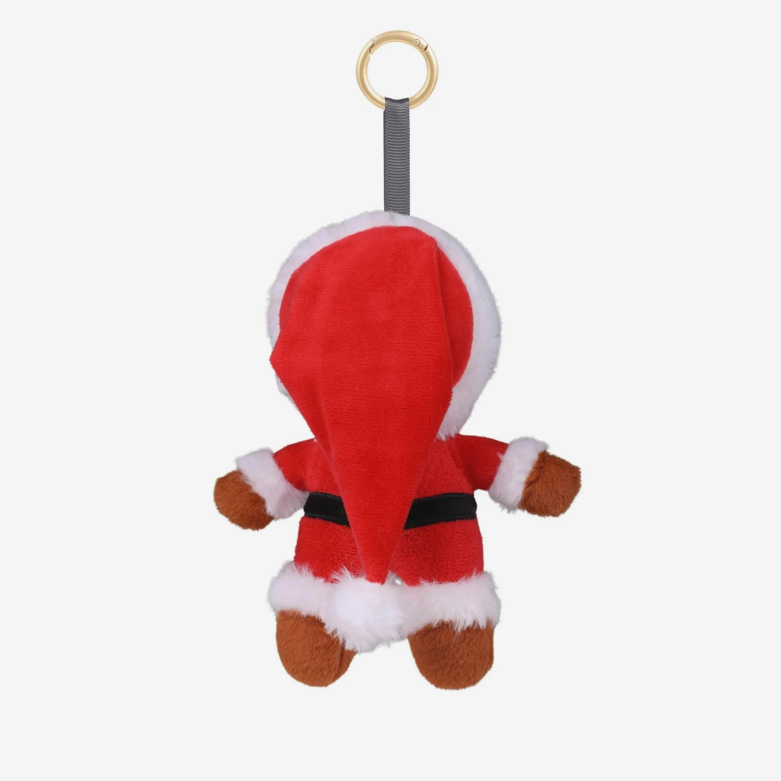 Ohio State Buckeyes Plush Mascot Santa Bag Charm Keychain - Image 4