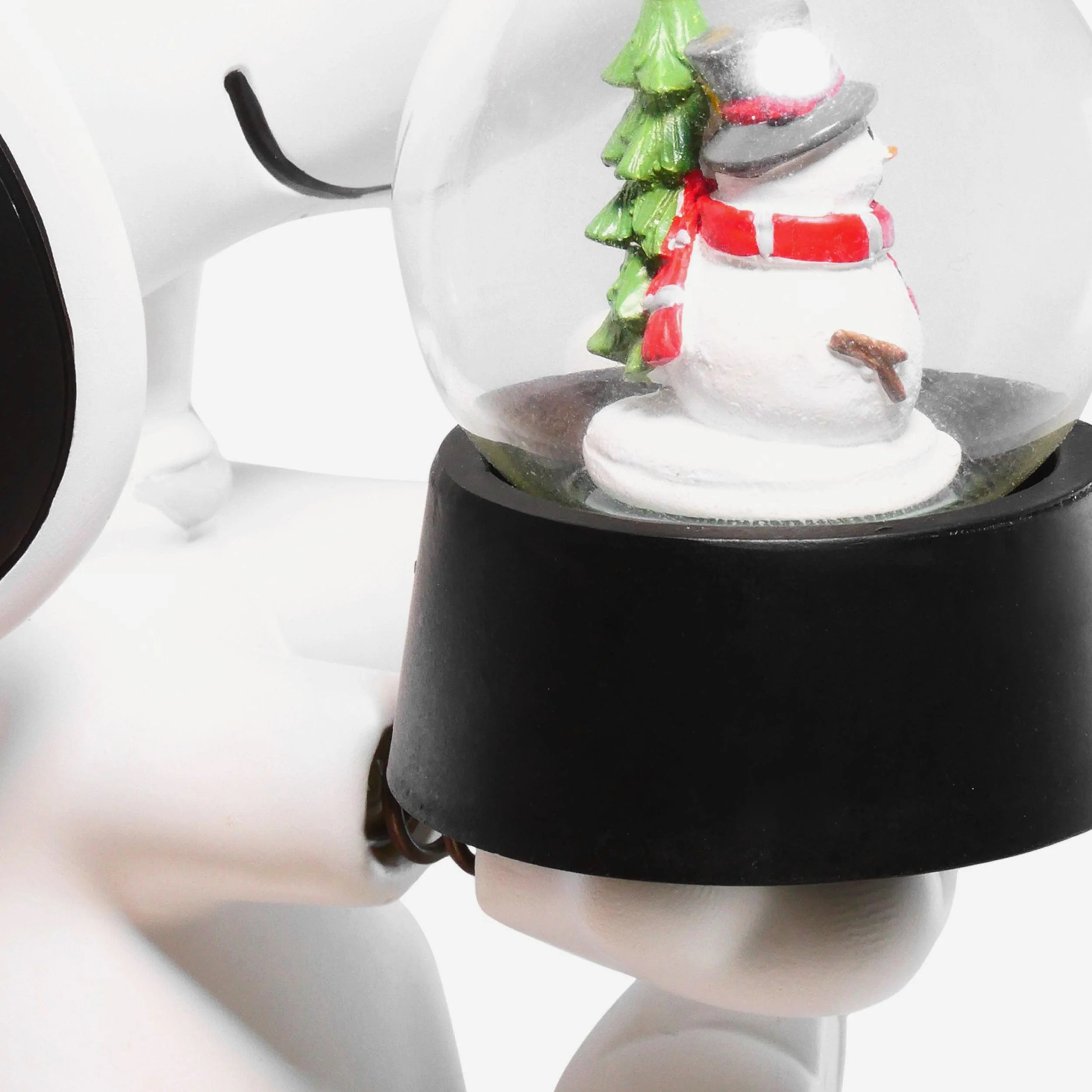 Ohio State Buckeyes Snoopy Peanuts Snow Globe Bobblehead - Image 3