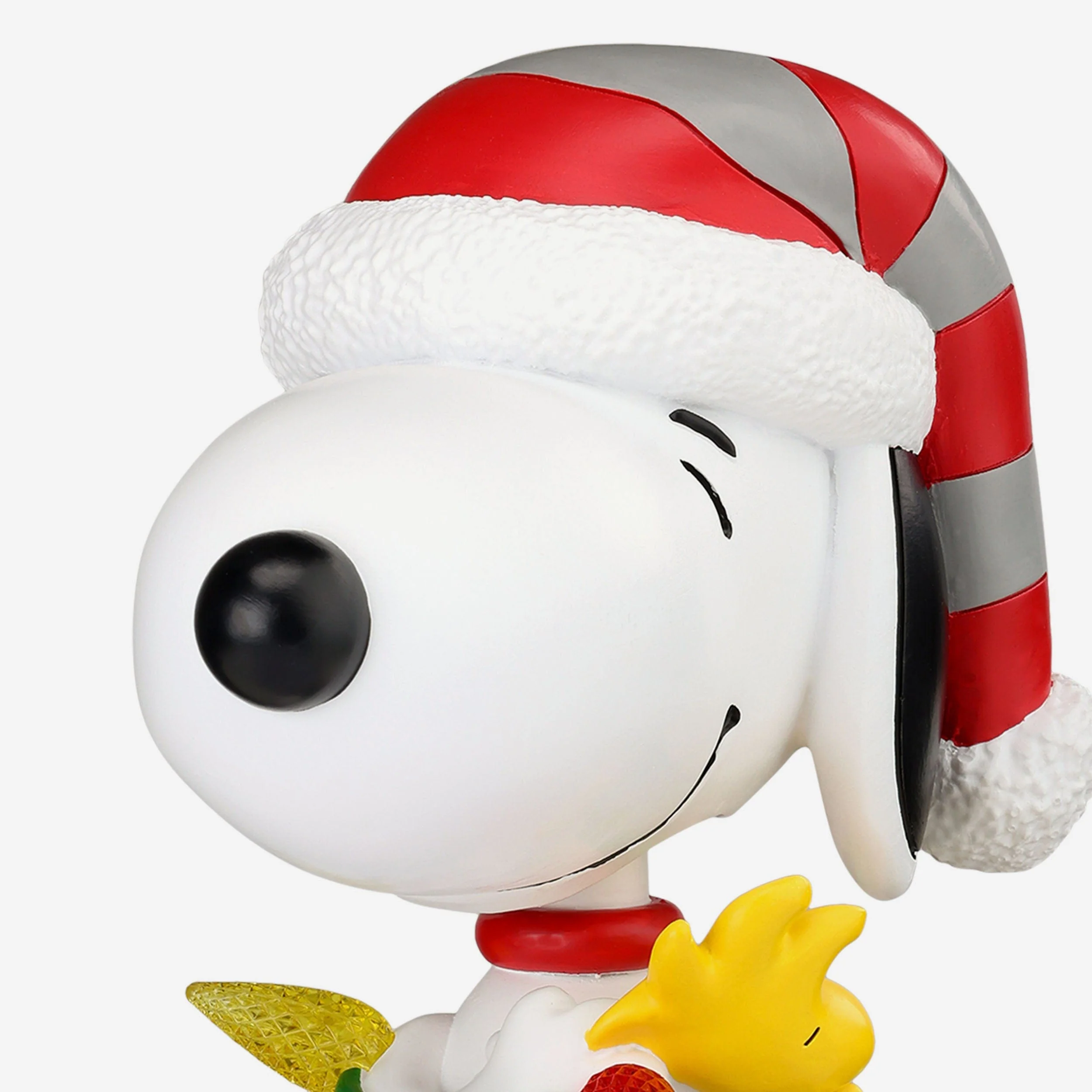 Ohio State Buckeyes Snoopy & Woodstock Peanuts Christmas Light Up Bobblehead - Image 3
