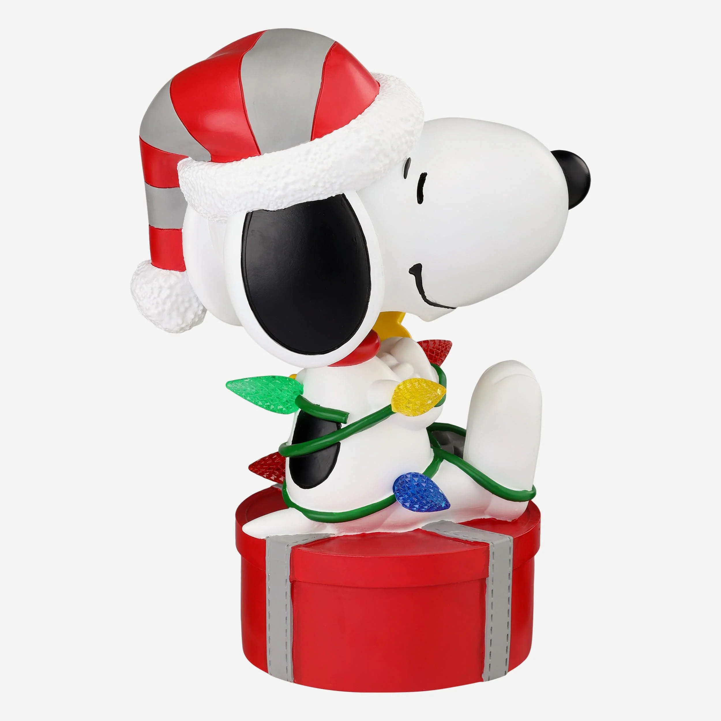 Ohio State Buckeyes Snoopy & Woodstock Peanuts Christmas Light Up Bobblehead - Image 6