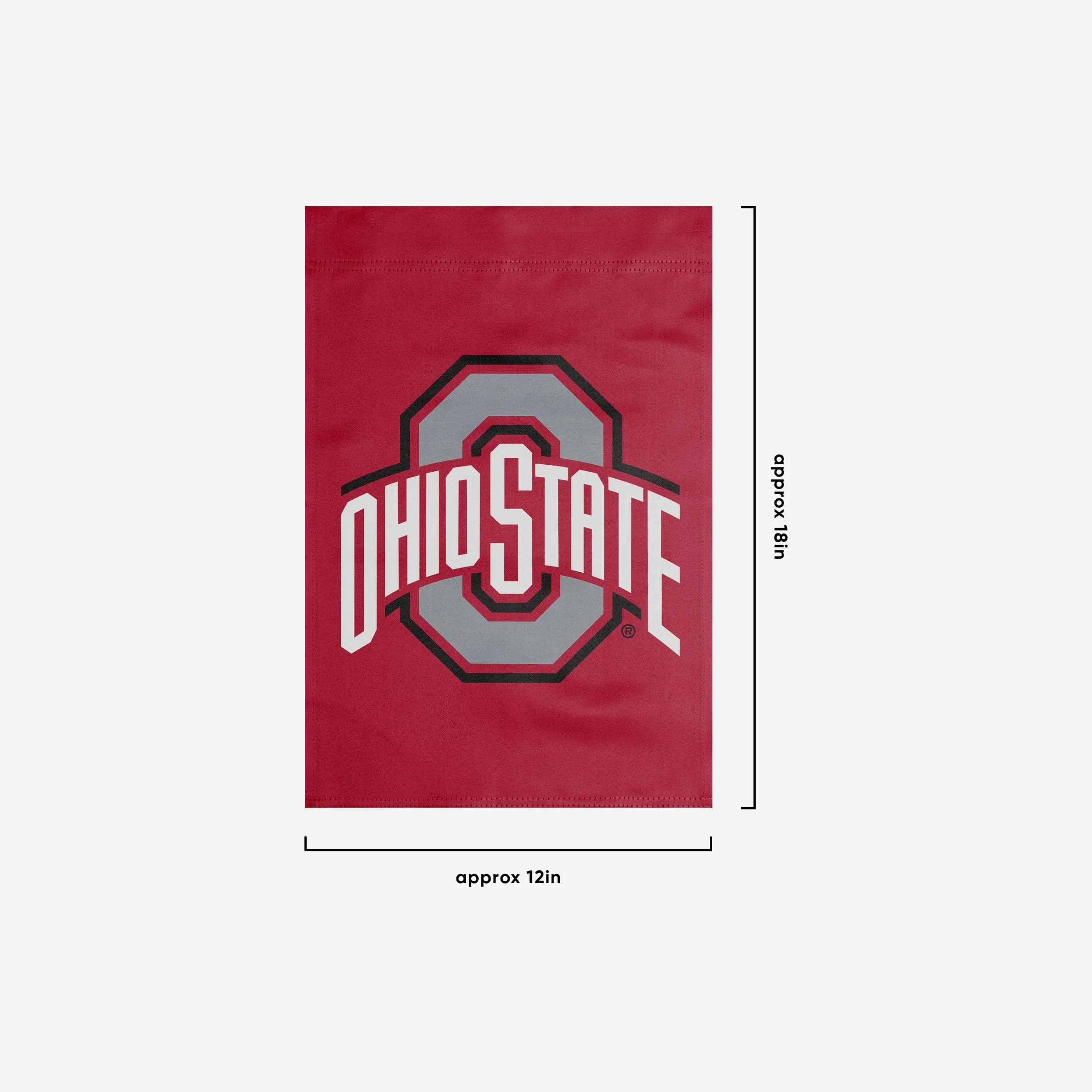 Ohio State Buckeyes Solid Garden Flag - Image 3