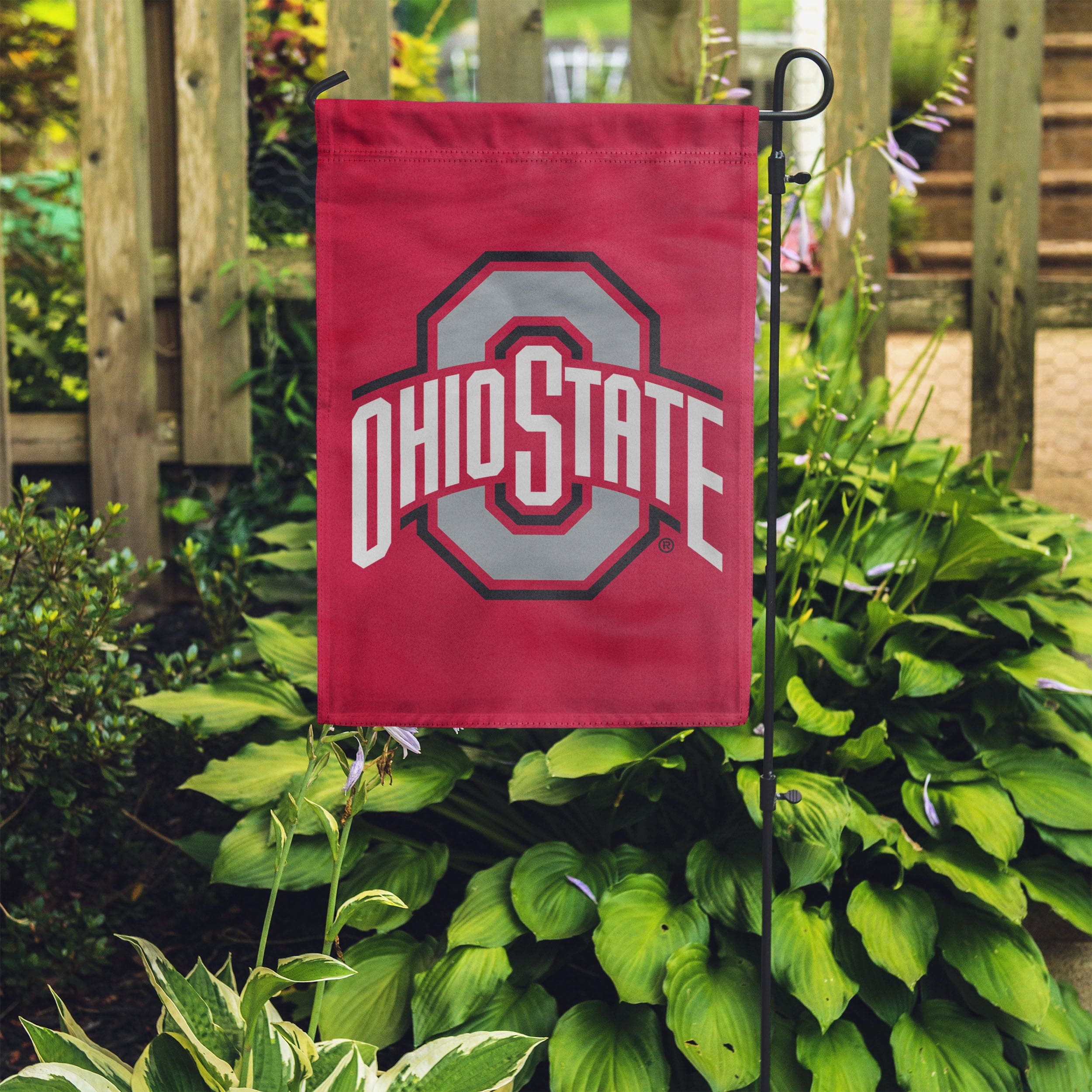 Ohio State Buckeyes Solid Garden Flag - Image 4