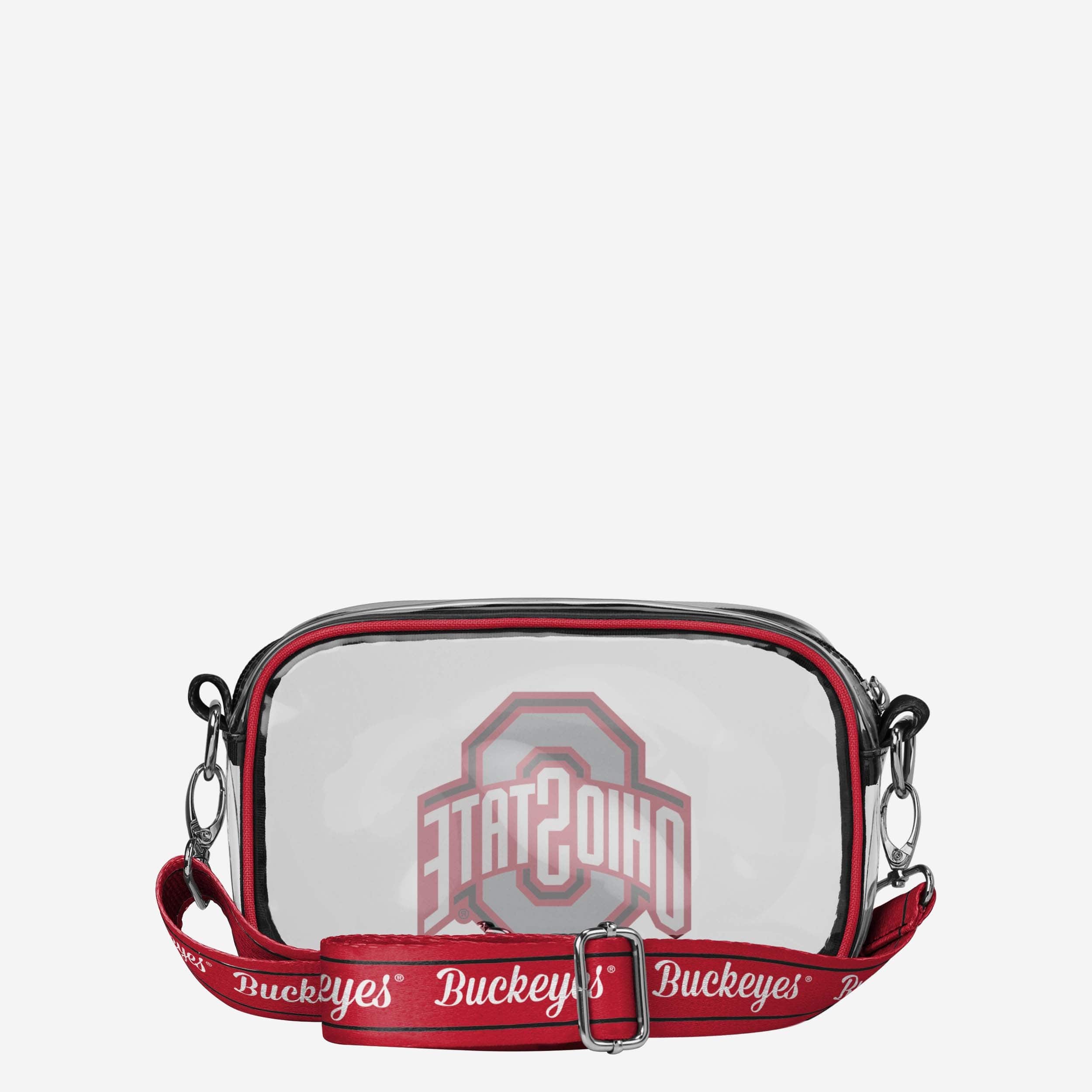 Ohio State Buckeyes Team Stripe Clear Crossbody Bag - Image 5