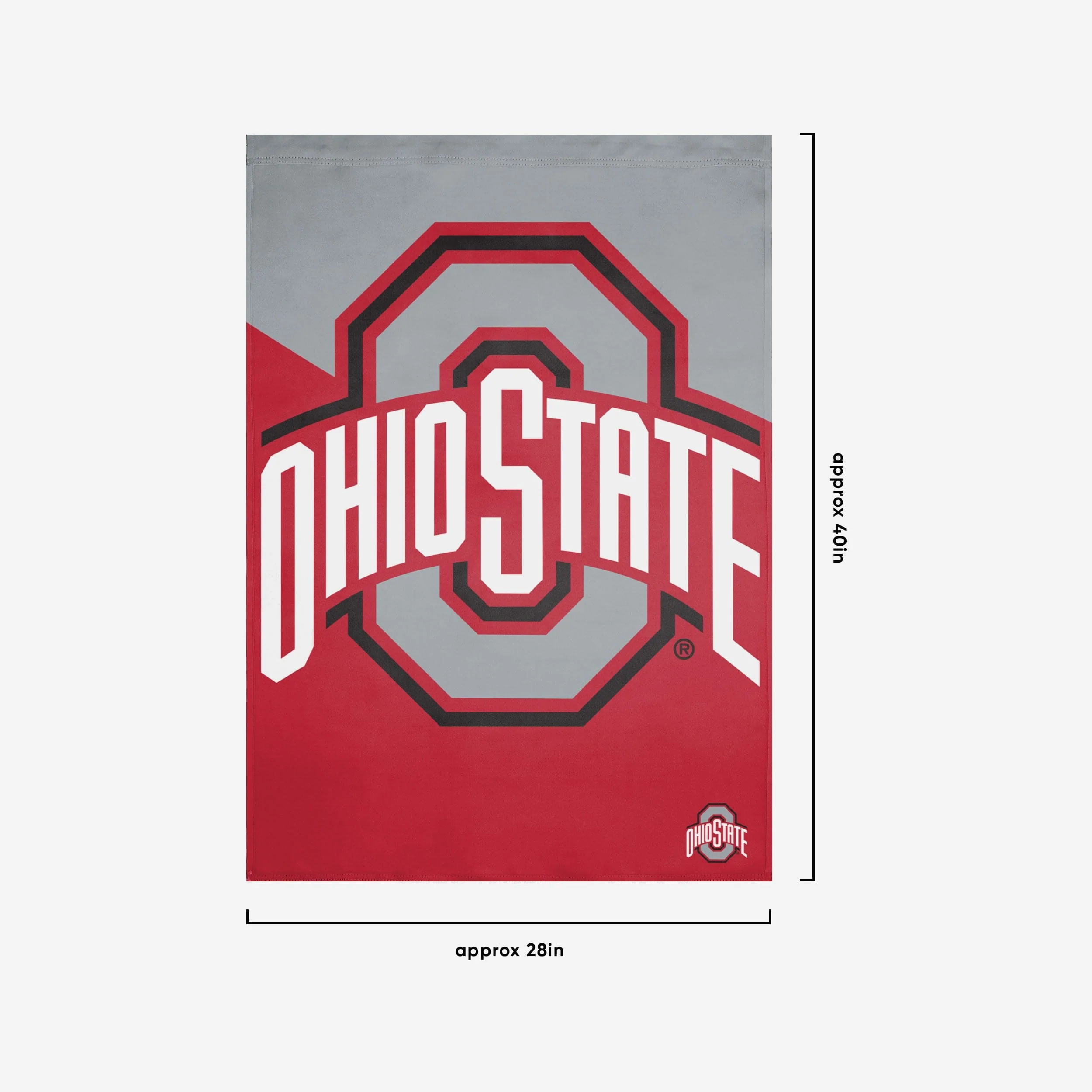 Ohio State Buckeyes Vertical Flag - Image 3