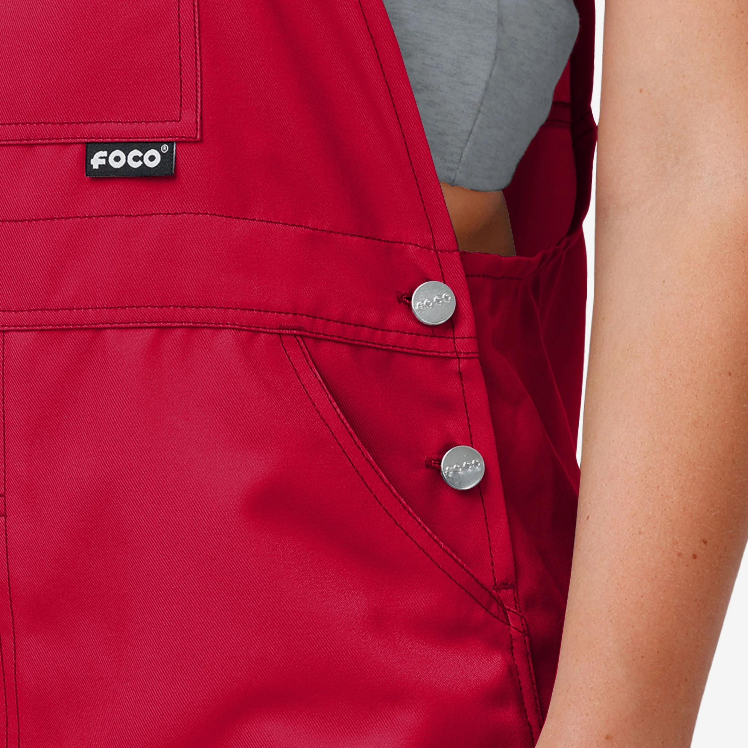 Ohio State Buckeyes Womens Big Logo Bib Overalls - Image 5