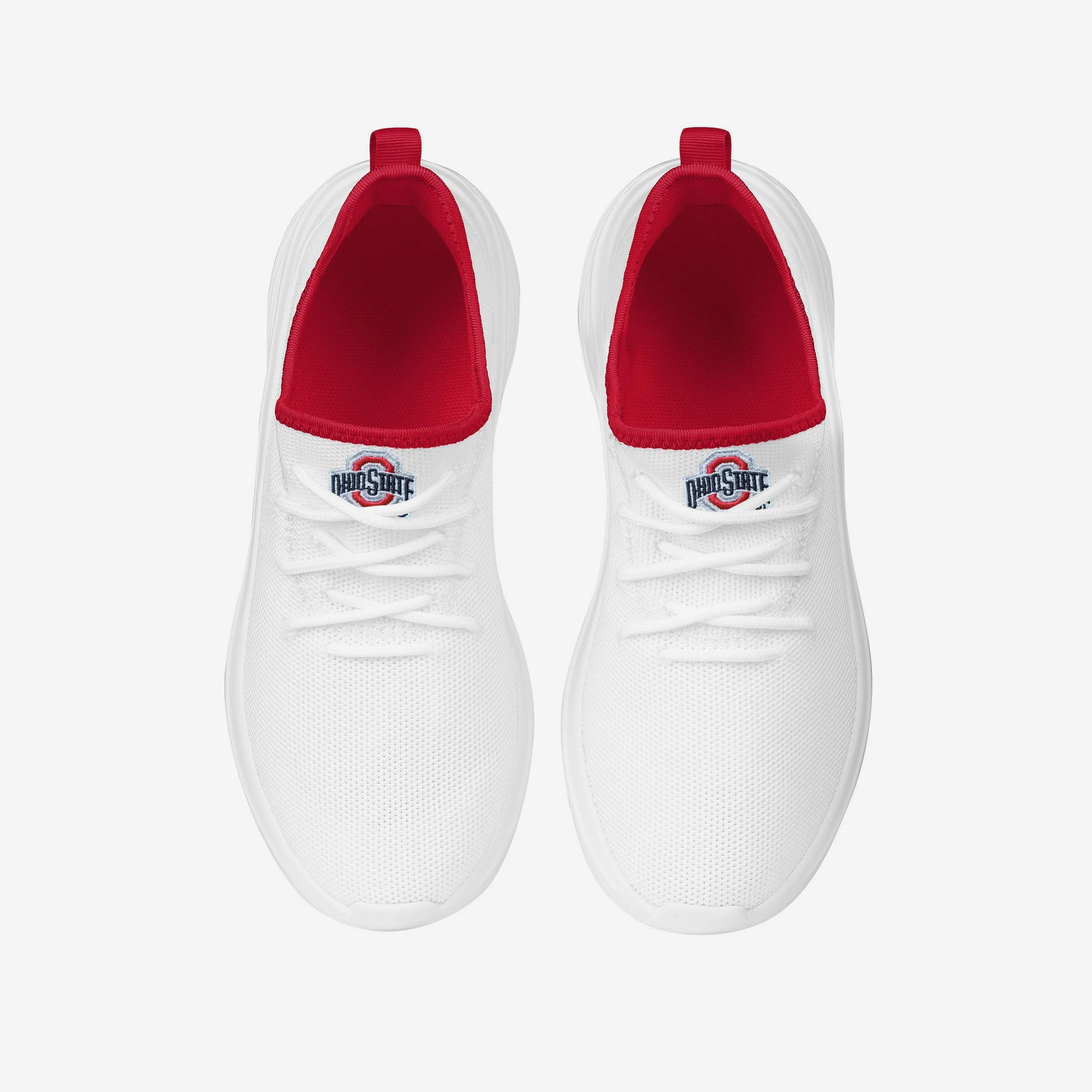 Ohio State Buckeyes Womens Midsole White Sneaker - Image 4