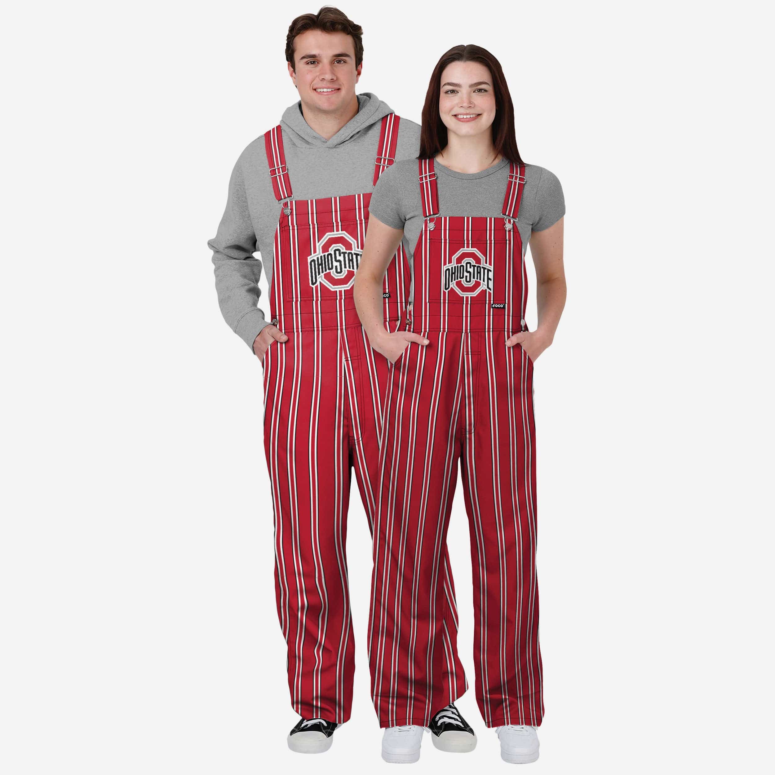 Ohio State Buckeyes Womens Sideline Spirit Bib Overalls - Image 3