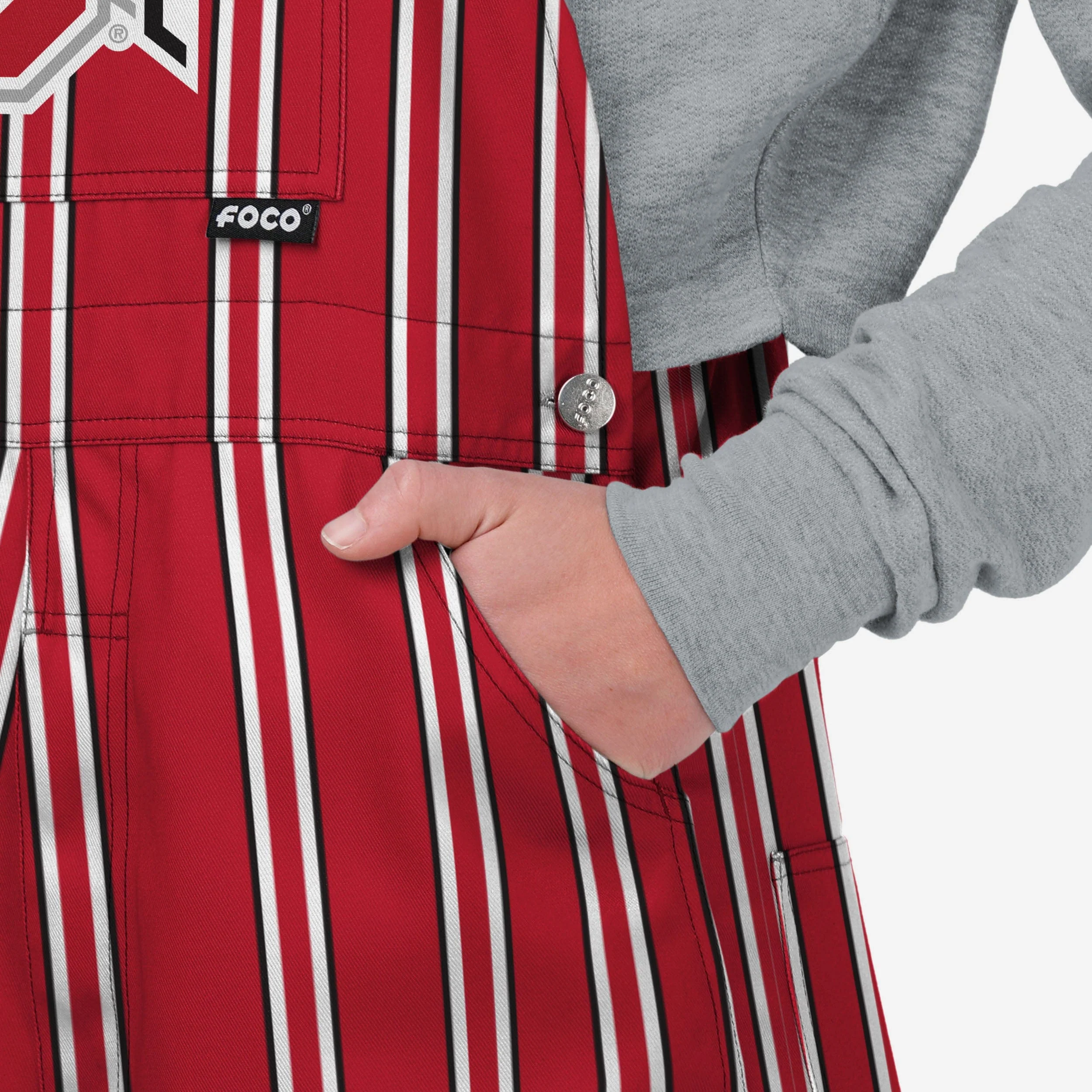 Ohio State Buckeyes Womens Sideline Spirit Bib Overalls - Image 5