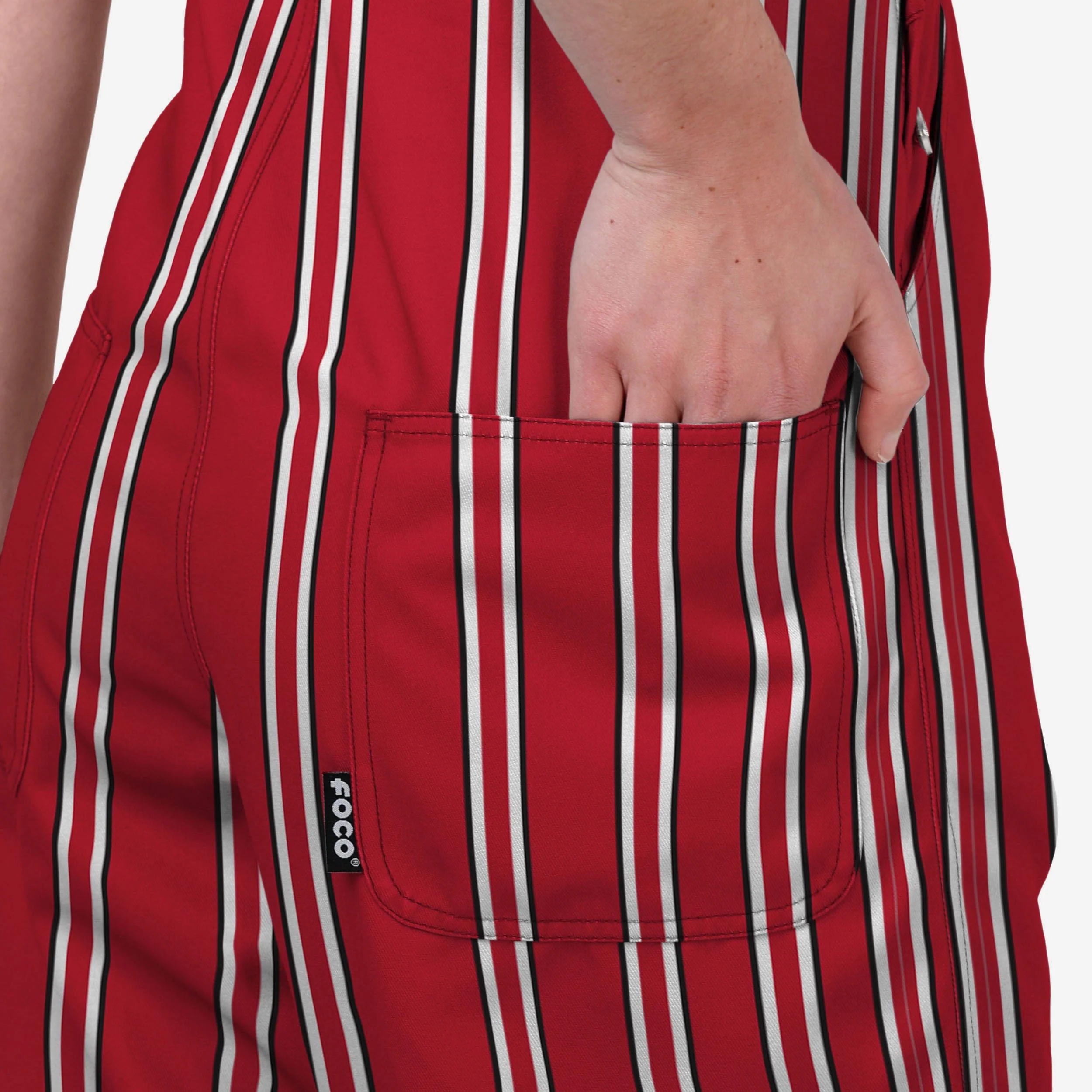 Ohio State Buckeyes Womens Sideline Spirit Bib Overalls - Image 6