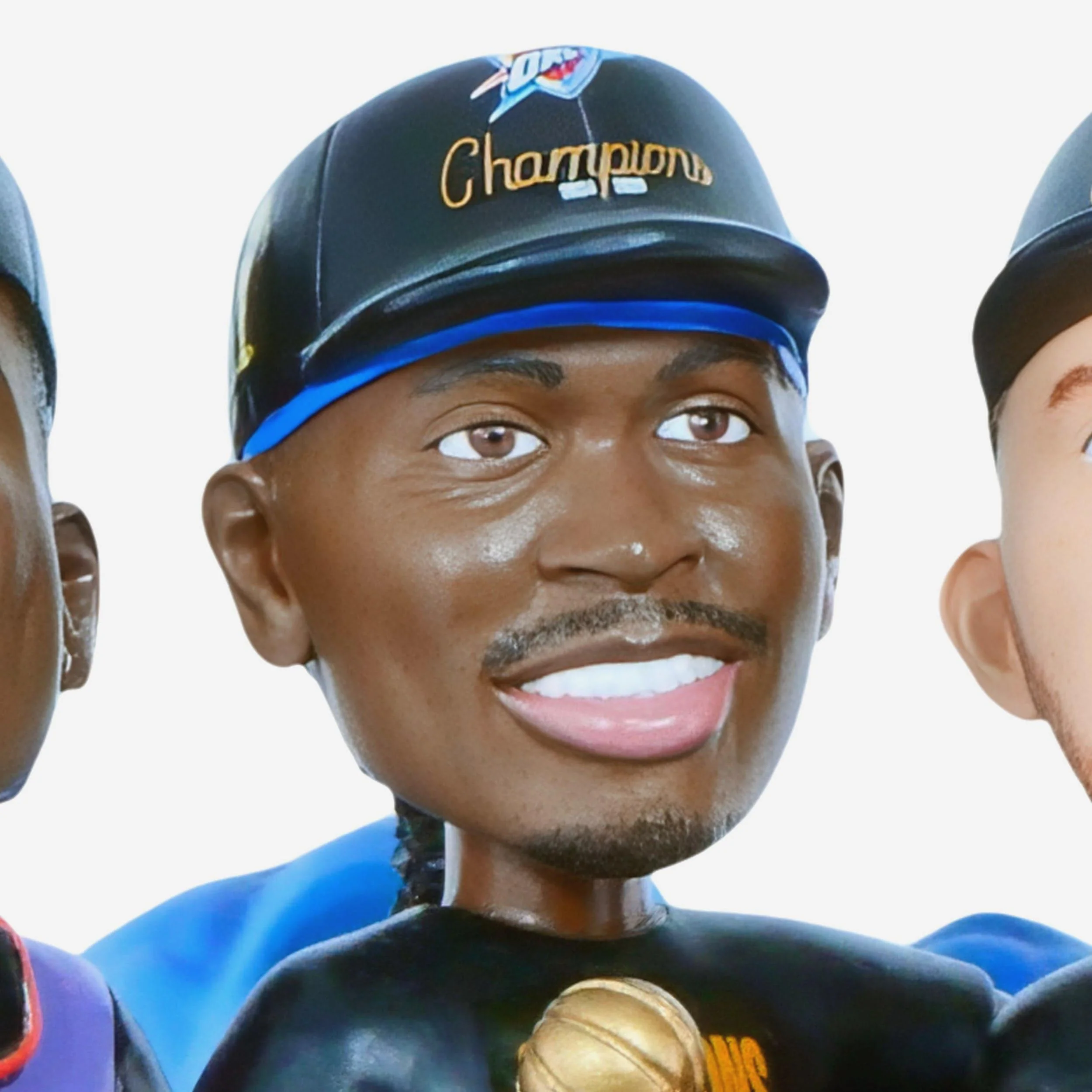 Oklahoma City Thunder 2025 NBA Champions Mini Bobblehead Scene - Image 2