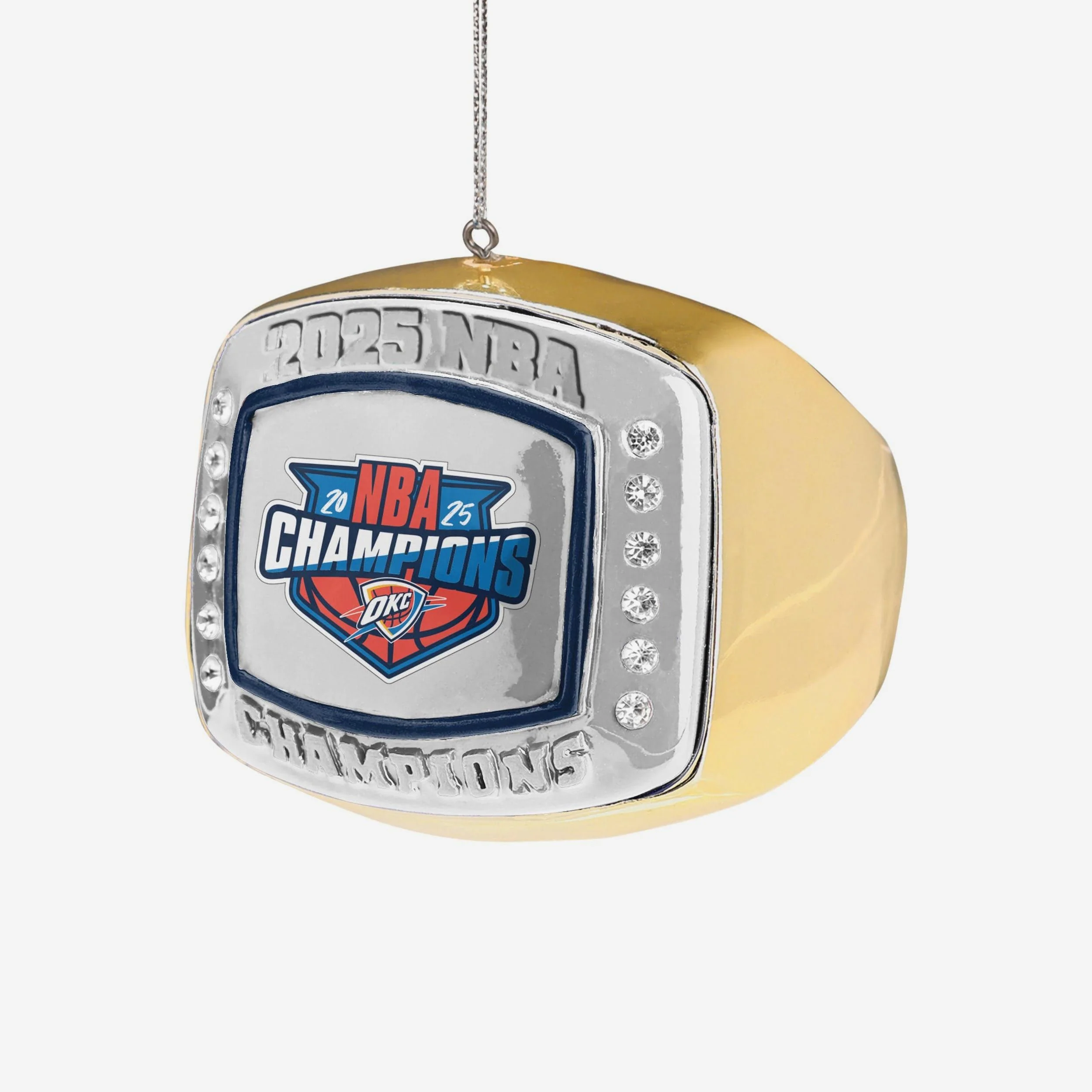 Oklahoma City Thunder 2025 NBA Champions Ring Ornament