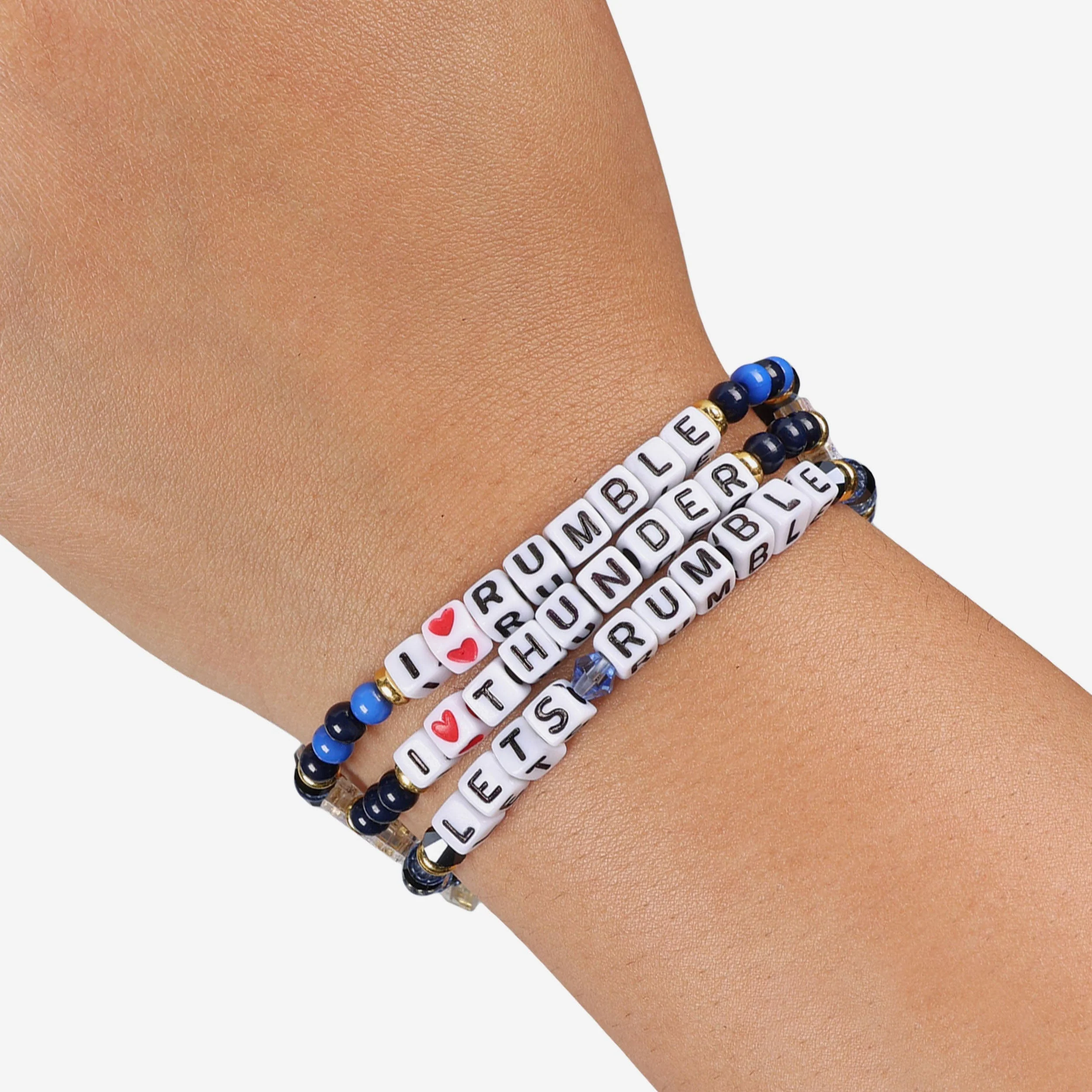 Oklahoma City Thunder 3 Pack Friendship Bracelet - Image 4