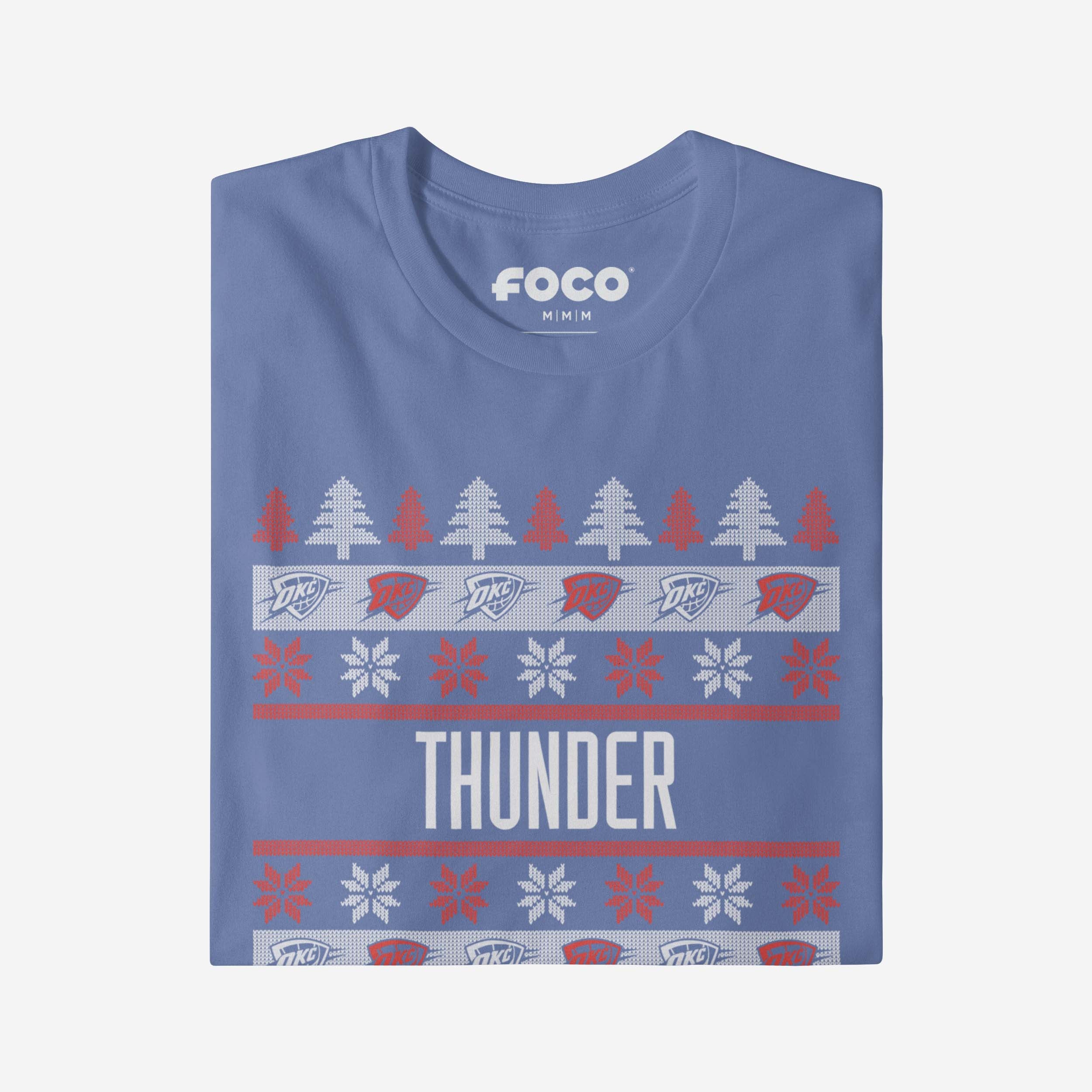 Oklahoma City Thunder Holiday Sweater T-Shirt - Image 4