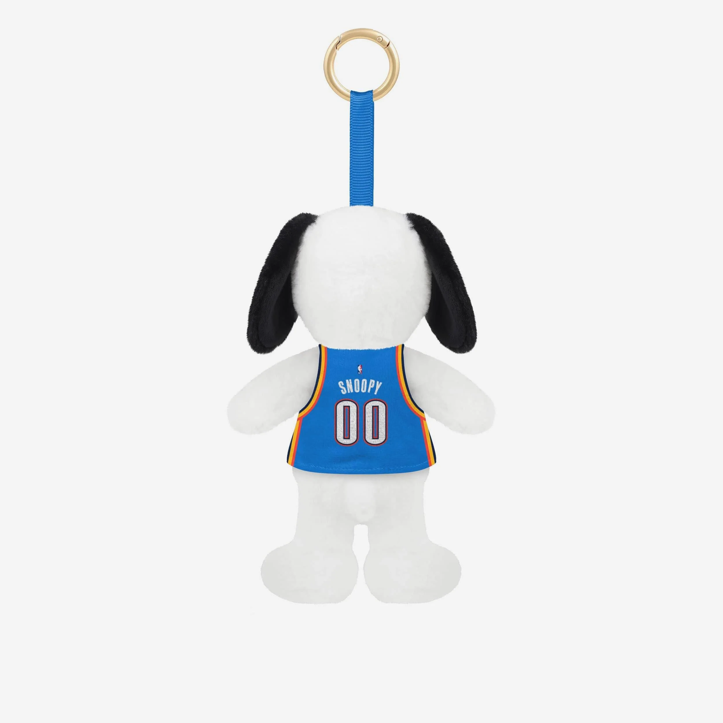 Oklahoma City Thunder Plush Snoopy Peanuts Bag Charm Keychain - Image 2