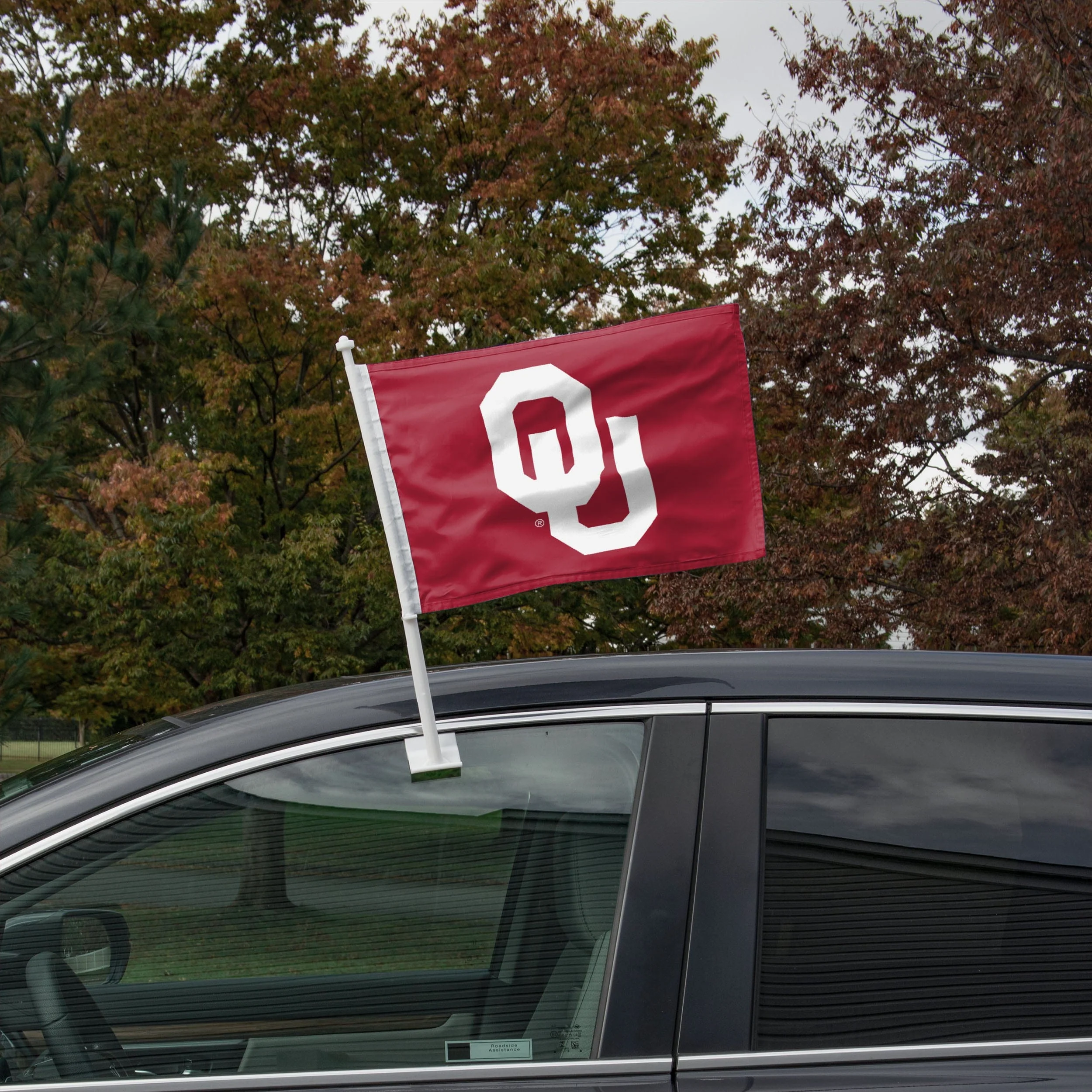 Oklahoma Sooners 2 Pack Solid Car Flag - Image 2