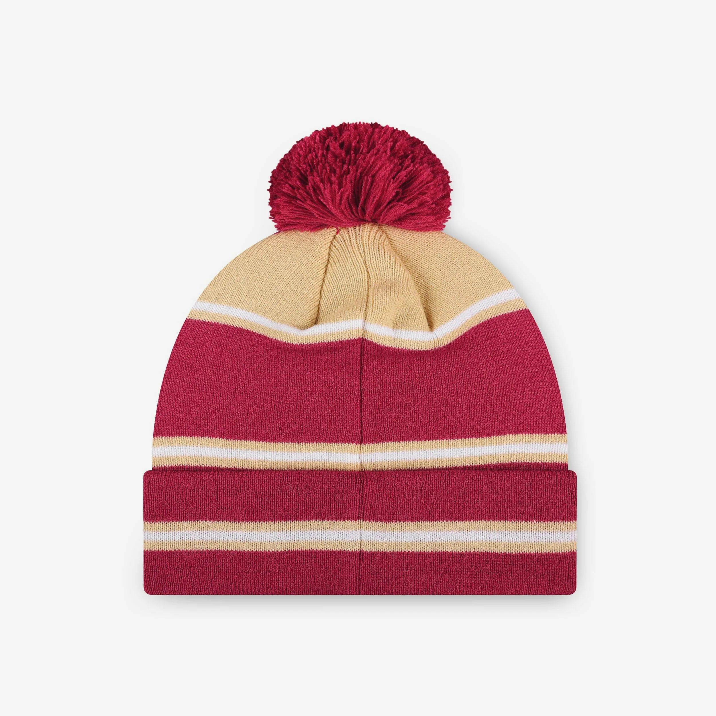 Oklahoma Sooners Big Wordmark Stripe Pom Beanie - Image 2