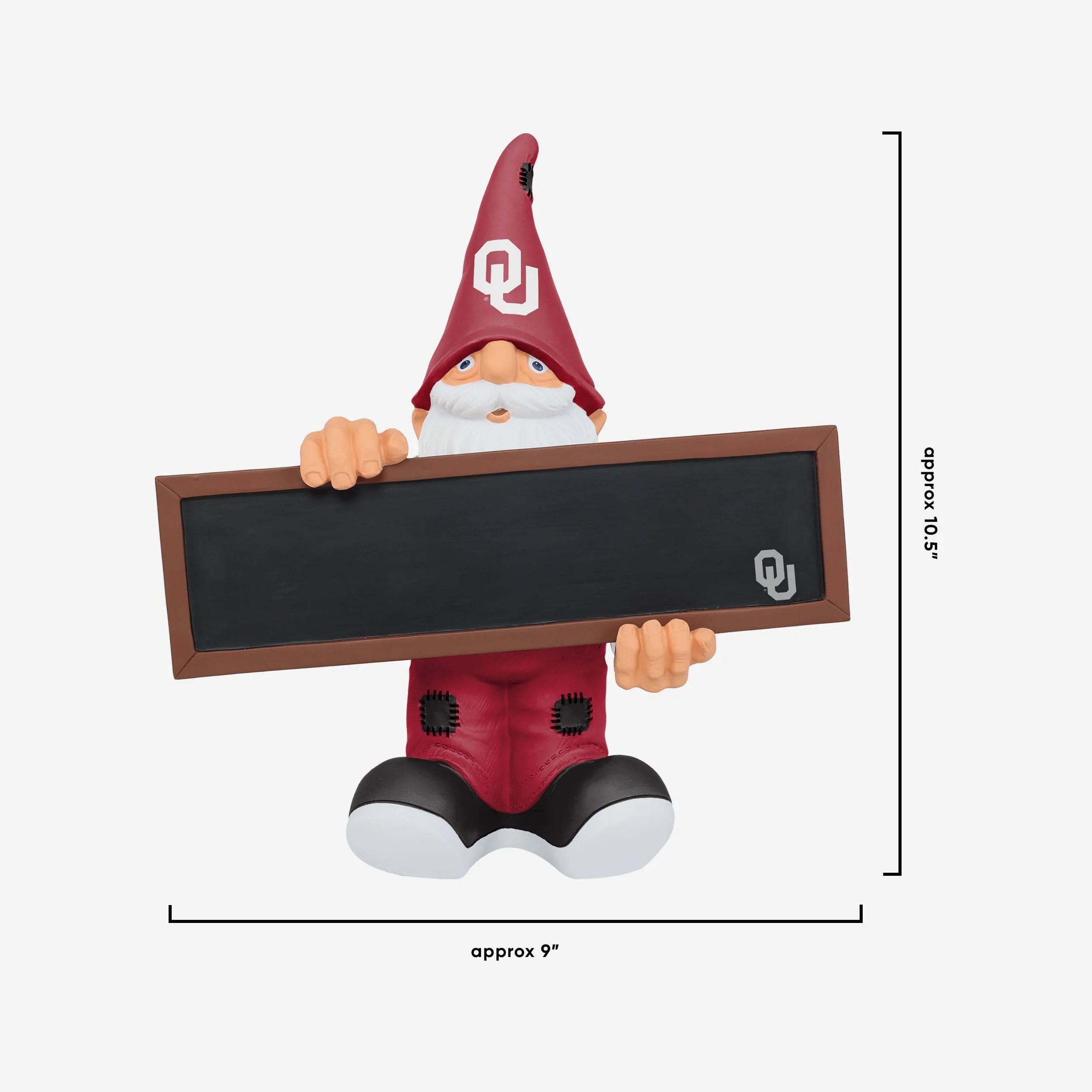 Oklahoma Sooners Chalkboard Sign Gnome - Image 4