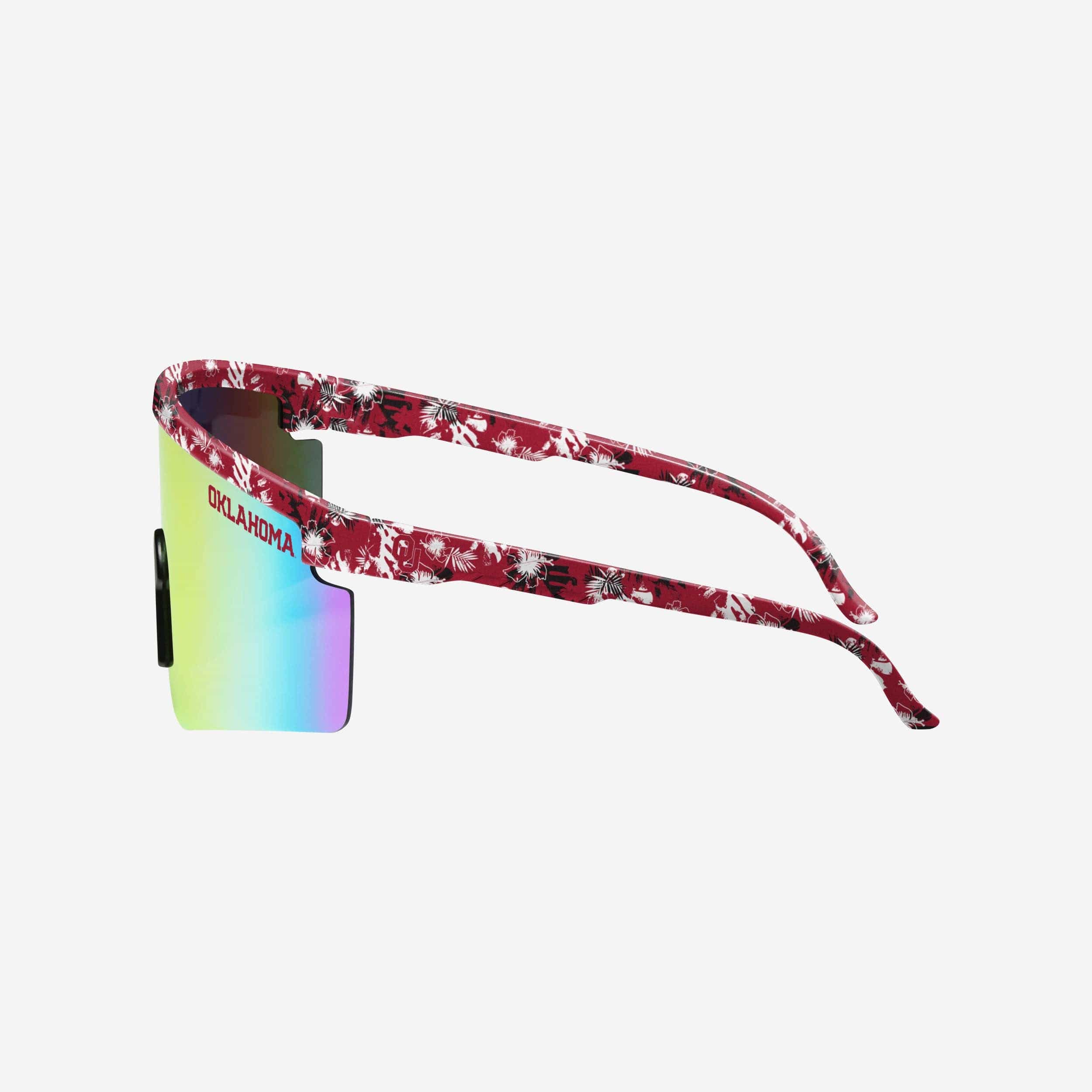 Oklahoma Sooners Floral Large Frame Sunglasses - Image 3