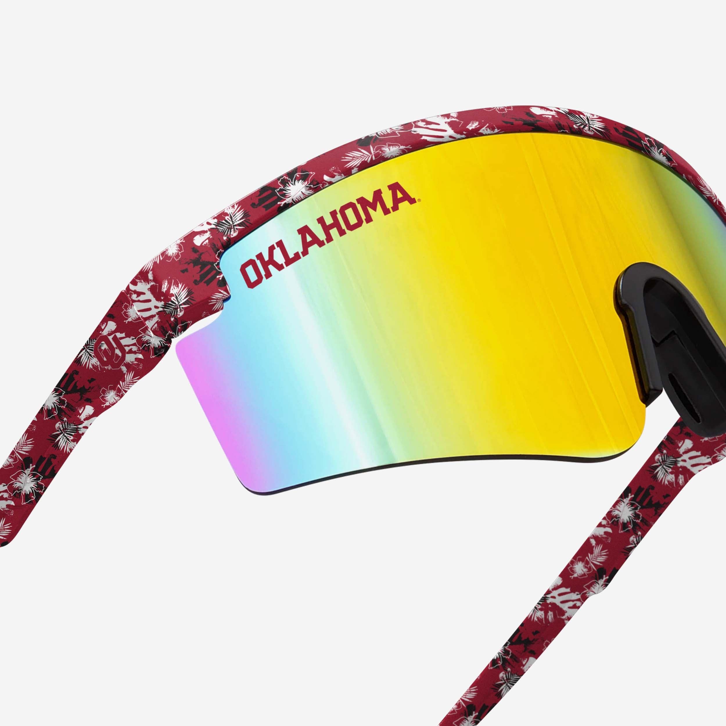 Oklahoma Sooners Floral Large Frame Sunglasses - Image 4