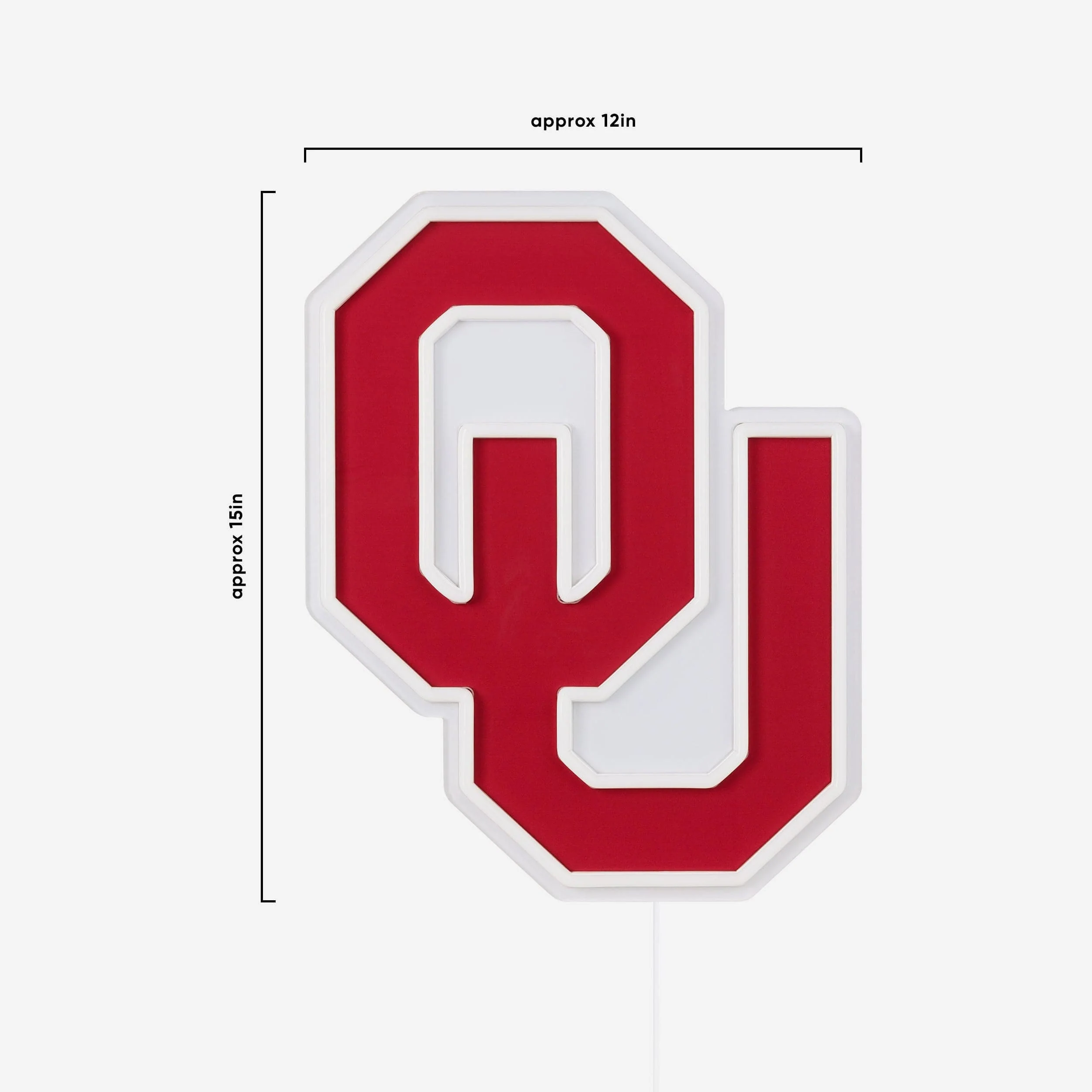 Oklahoma Sooners LED Neon Light Up Team Logo Sign - Image 5