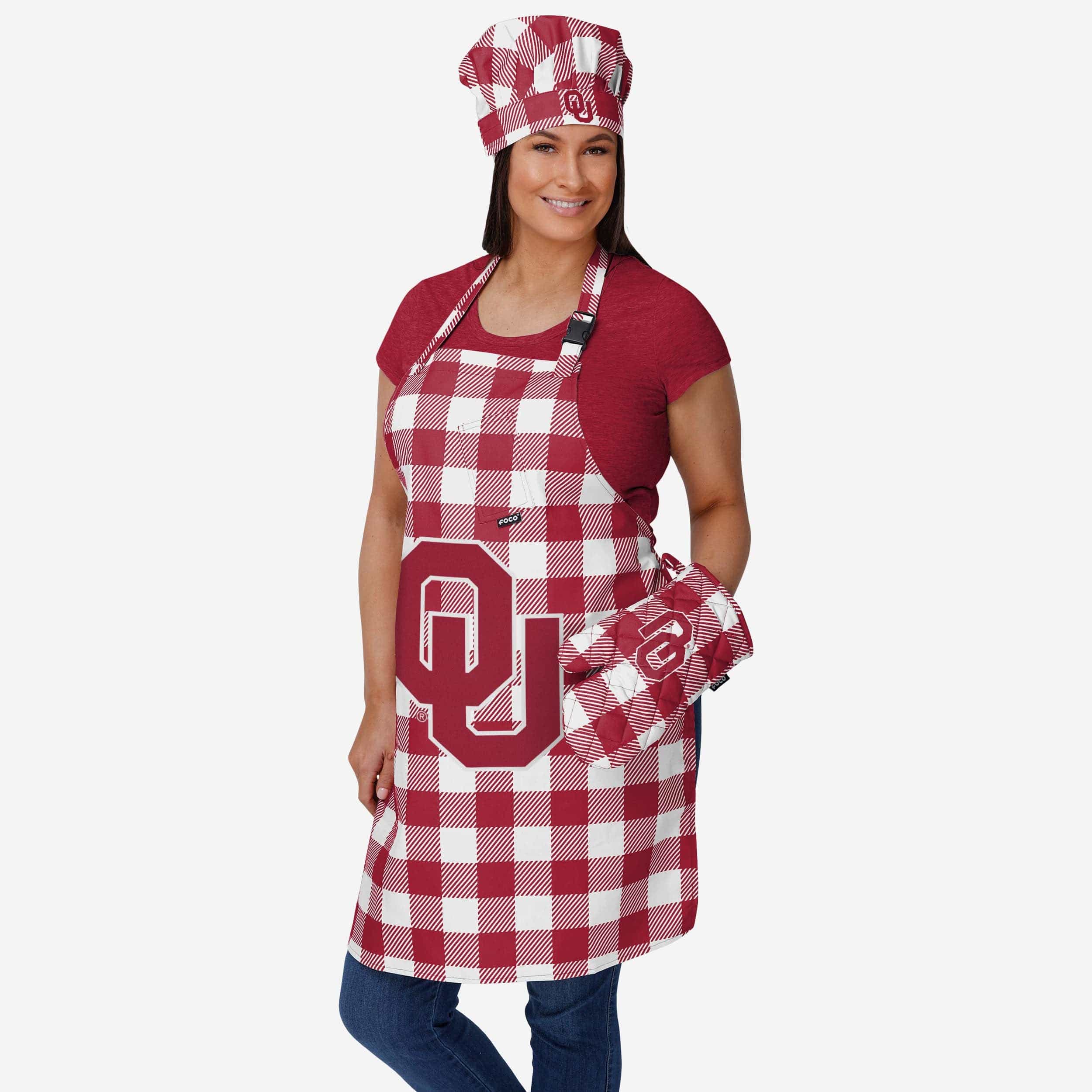 Oklahoma Sooners Plaid Apron - Image 2