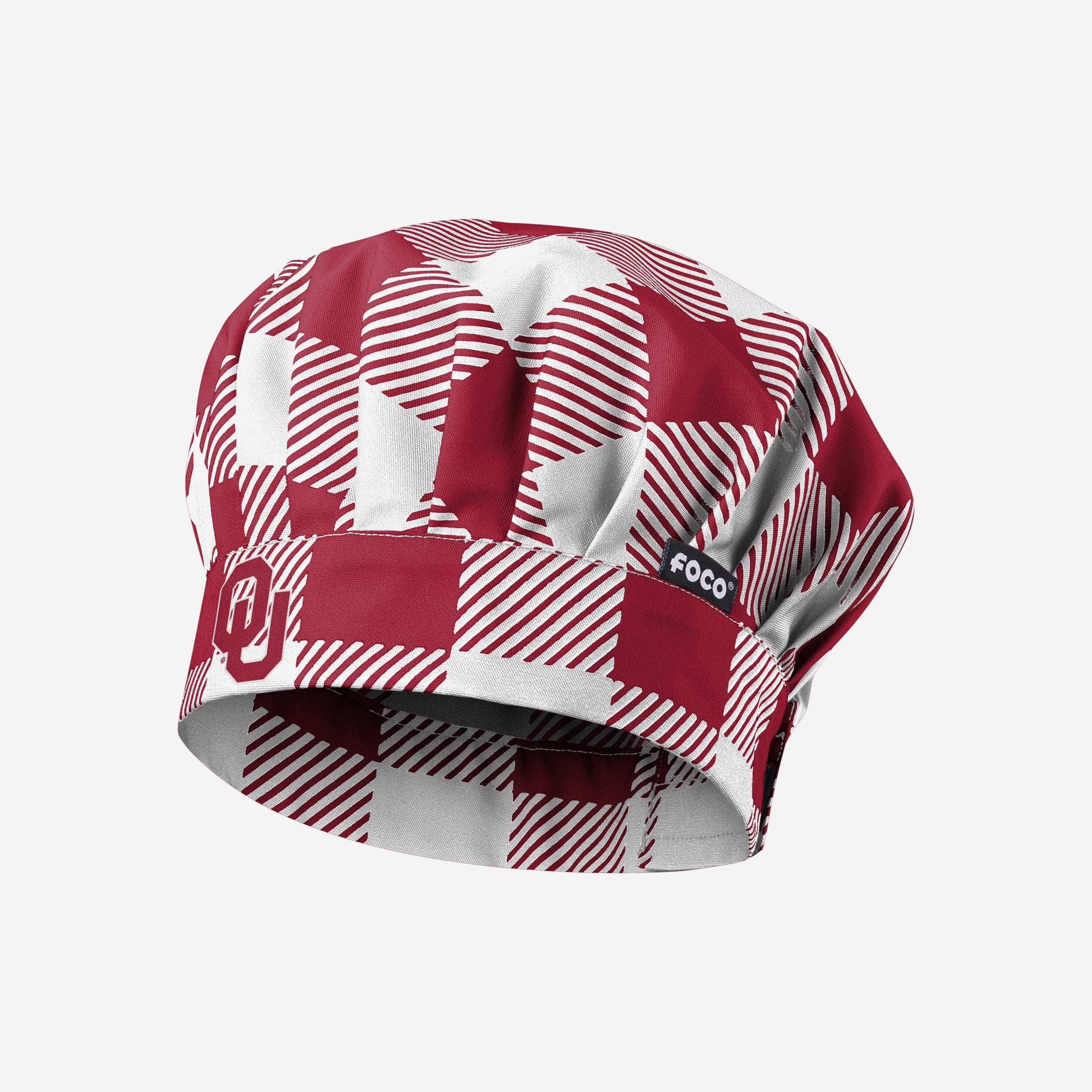 Oklahoma Sooners Plaid Chef Hat