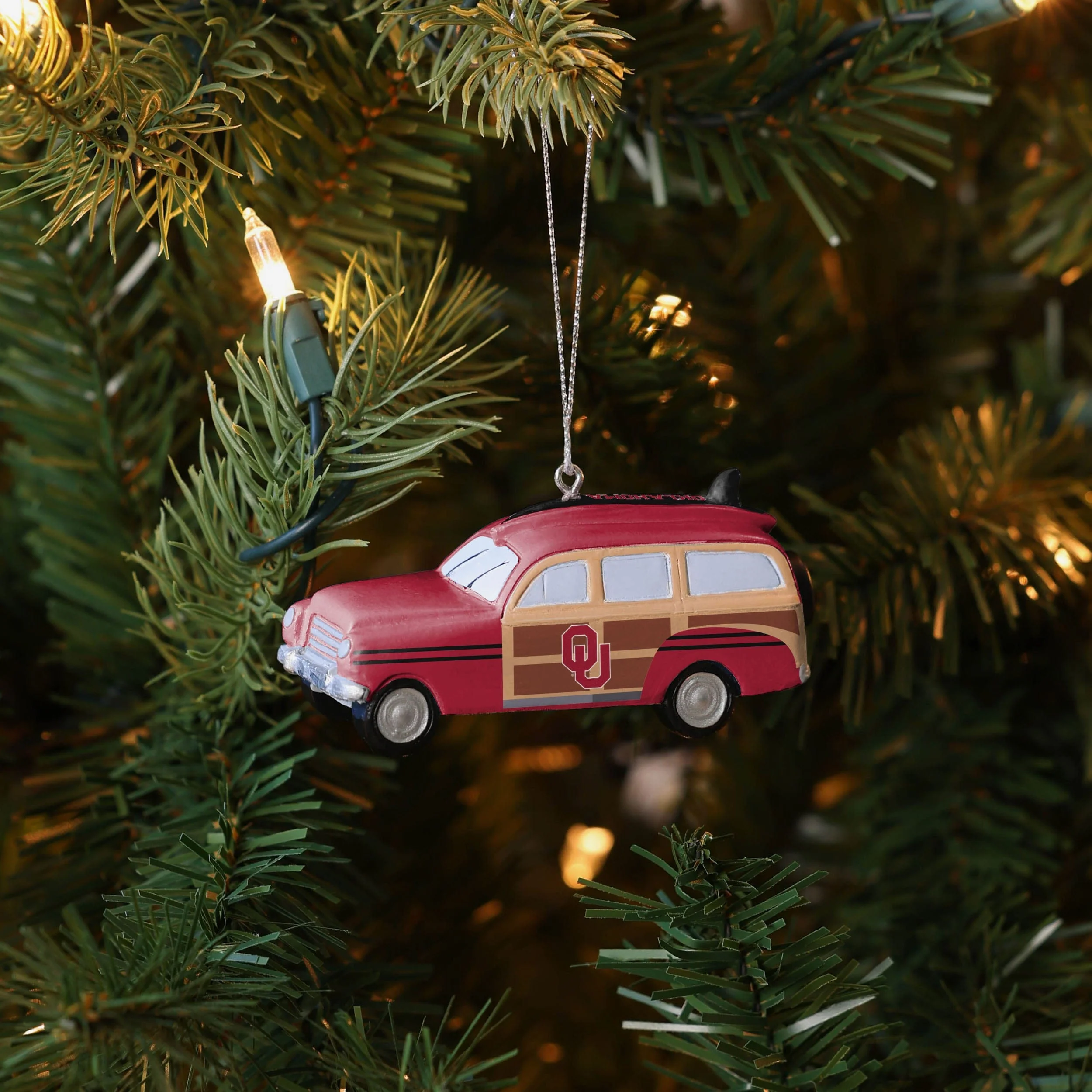 Oklahoma Sooners Station Wagon Ornament - Image 4